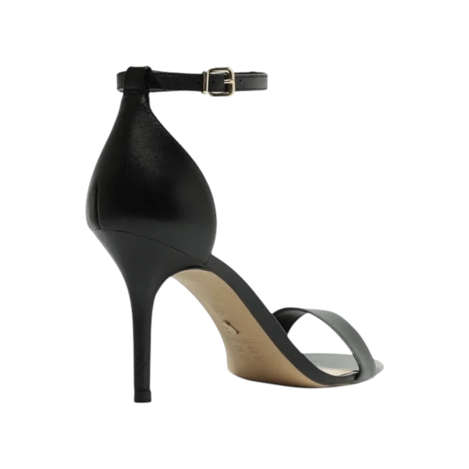Sandalia Salto Medio Fino Basica Arezzo Feminino Preto Preto 5