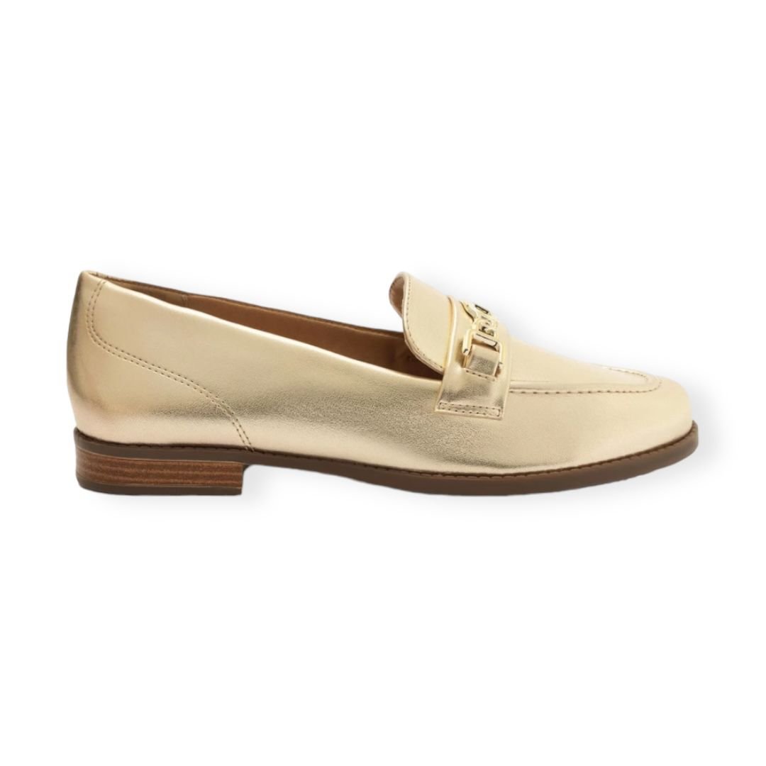 Mocassim Flatform Anacapri Feminino Dourado