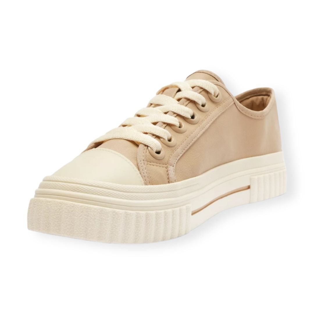 Tenis Casual Sola Alta Anacapri Feminino Bege Bege 3