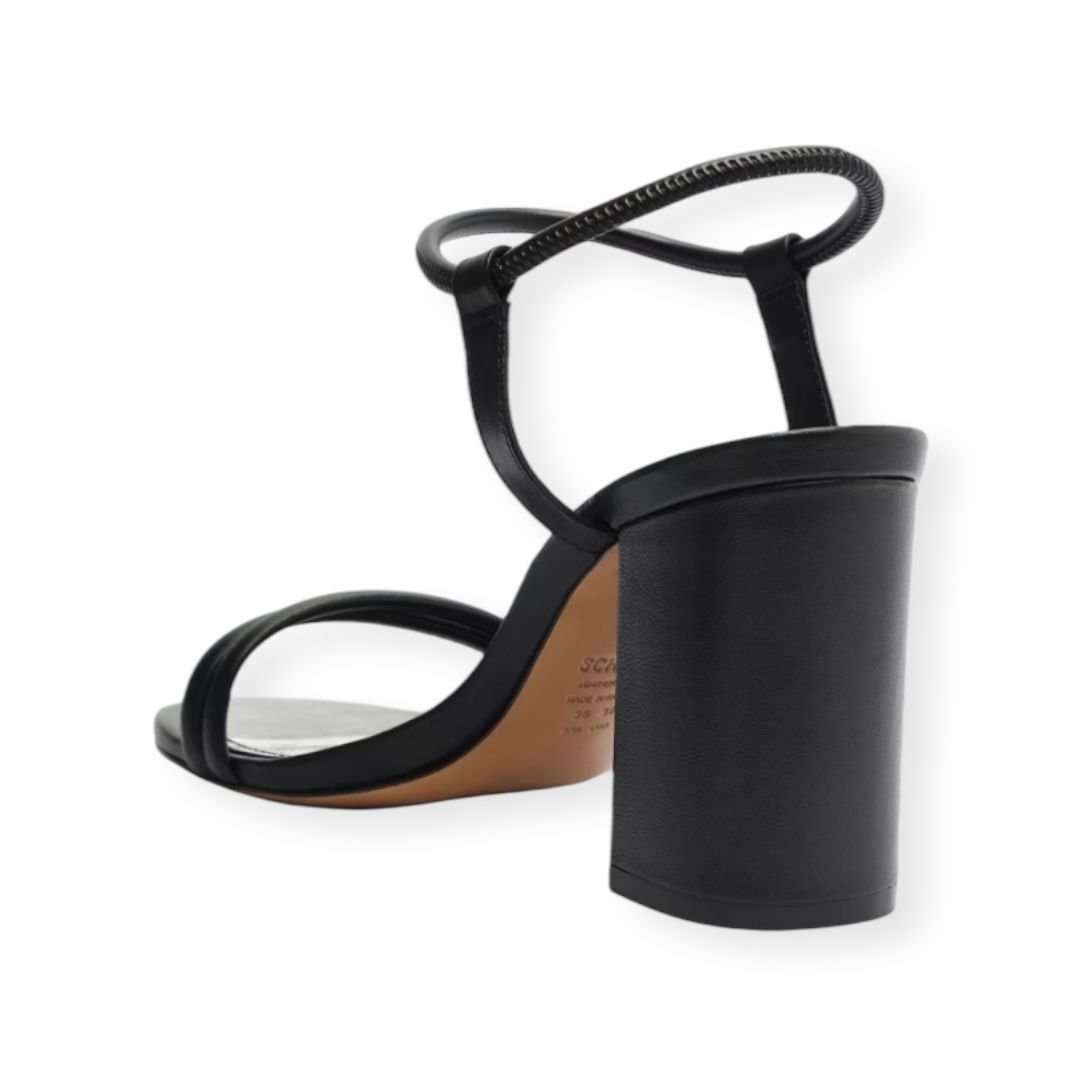 Sandalia Salto Alto Bloco Schutz Feminino Preto Preto 4