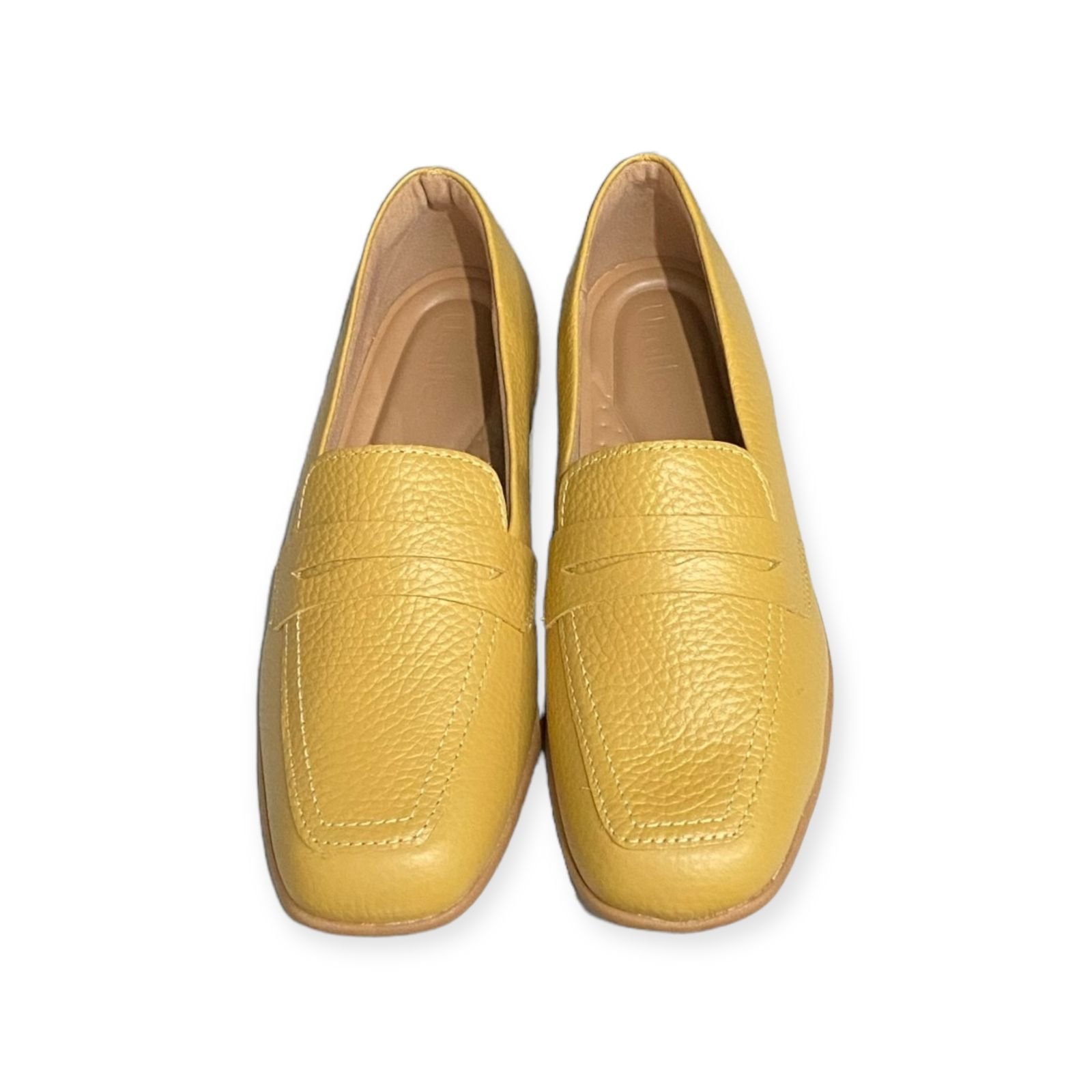 Mocassim Loafer Couro Usaflex Feminino Amarelo Amarelo 3