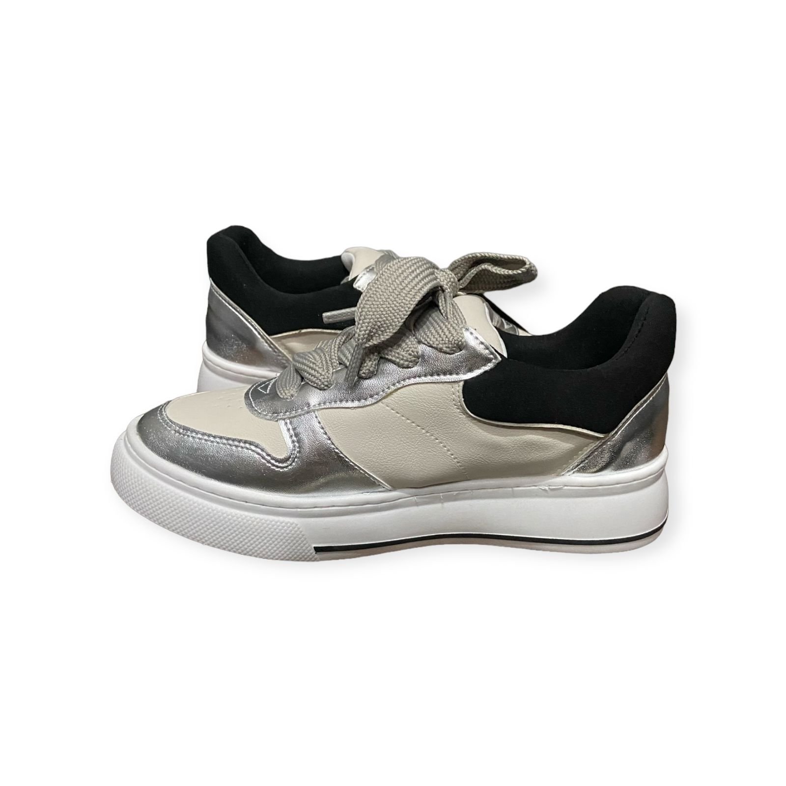 Tenis Casual Skater Anacapri Feminino Creme Bege/Prata 3