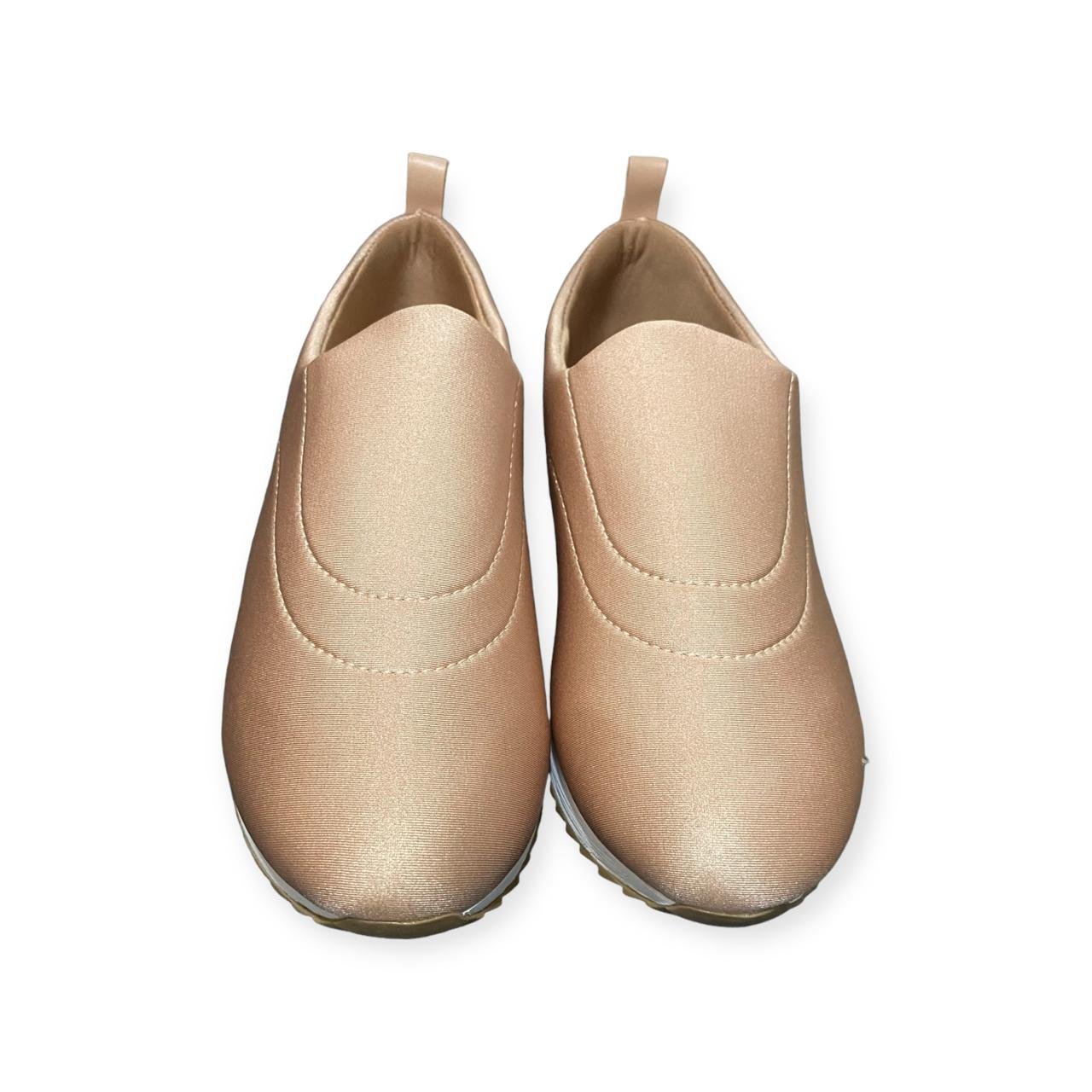 Tênis Slip On Feminino Usaflex Elastano Sporty Detalhe Costura Rosa Rosa 2