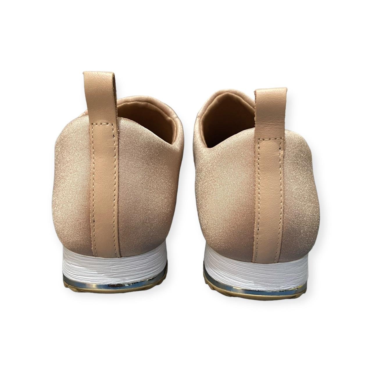 Tênis Slip On Feminino Usaflex Elastano Sporty Detalhe Costura Rosa Rosa 3