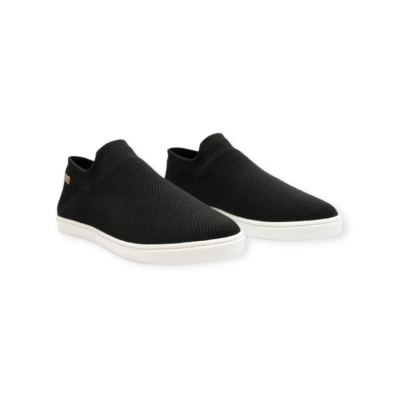 Tênis Feminino Anacapri Slip On Knit Mono Preto Preto 2