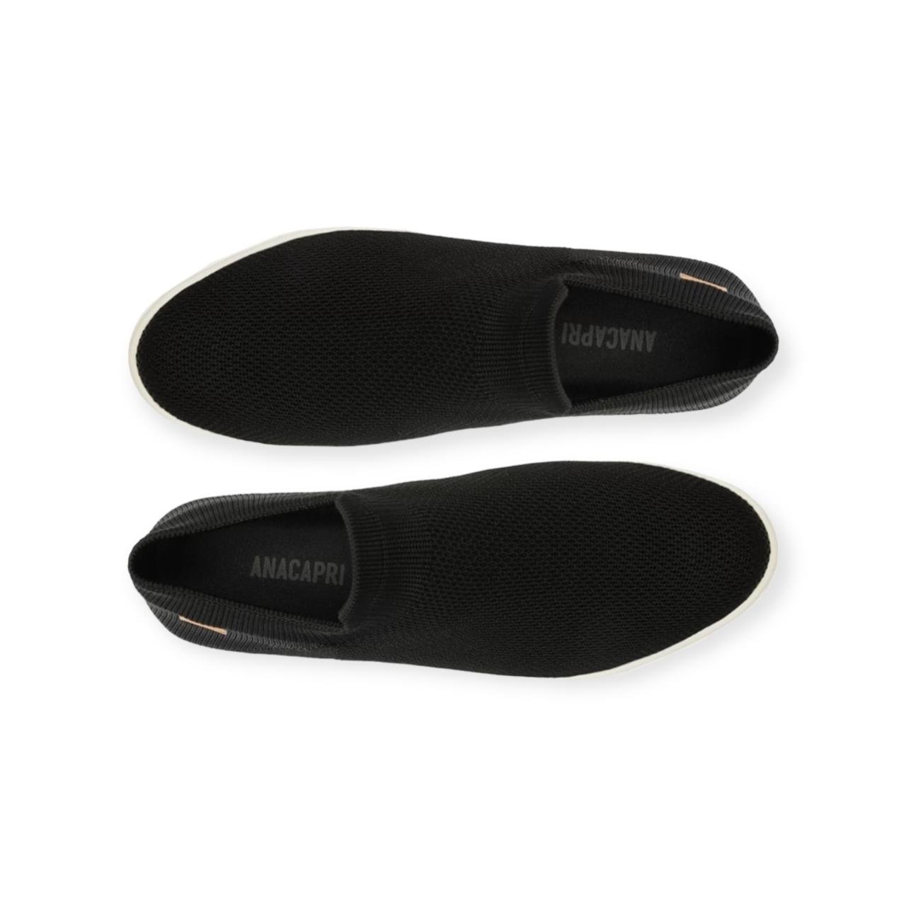 Tênis Feminino Anacapri Slip On Knit Mono Preto Preto 4