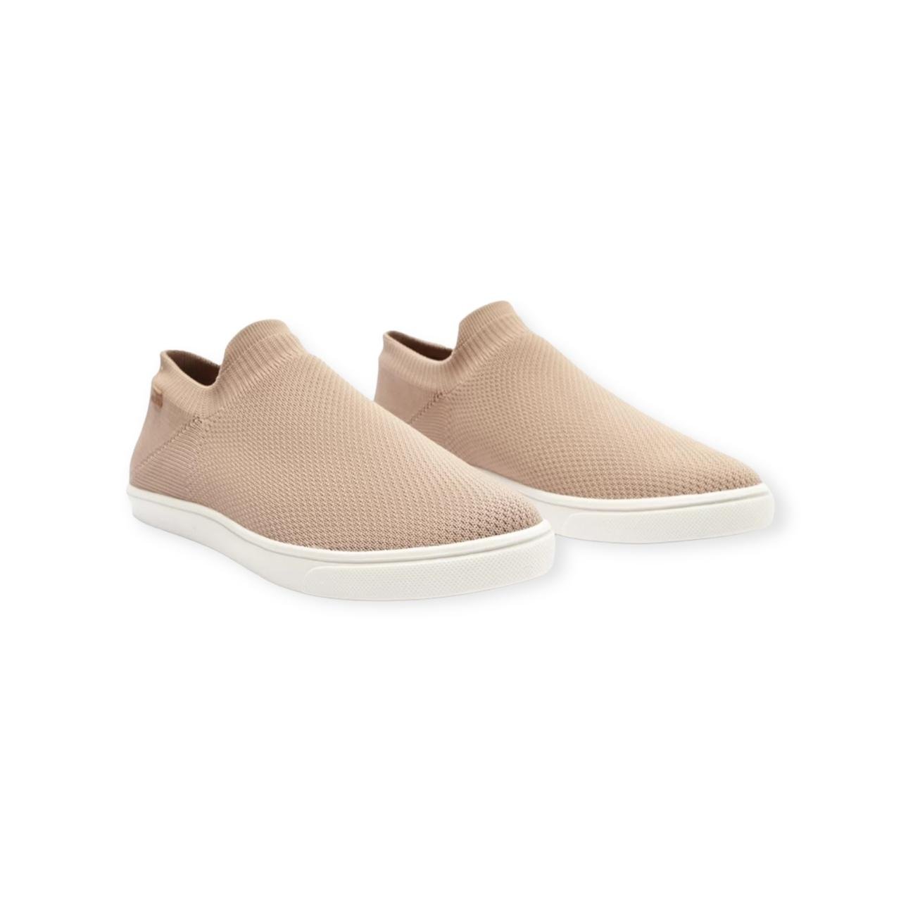 Tênis Feminino Anacapri Slip On Knit Mono Bege Bege 2