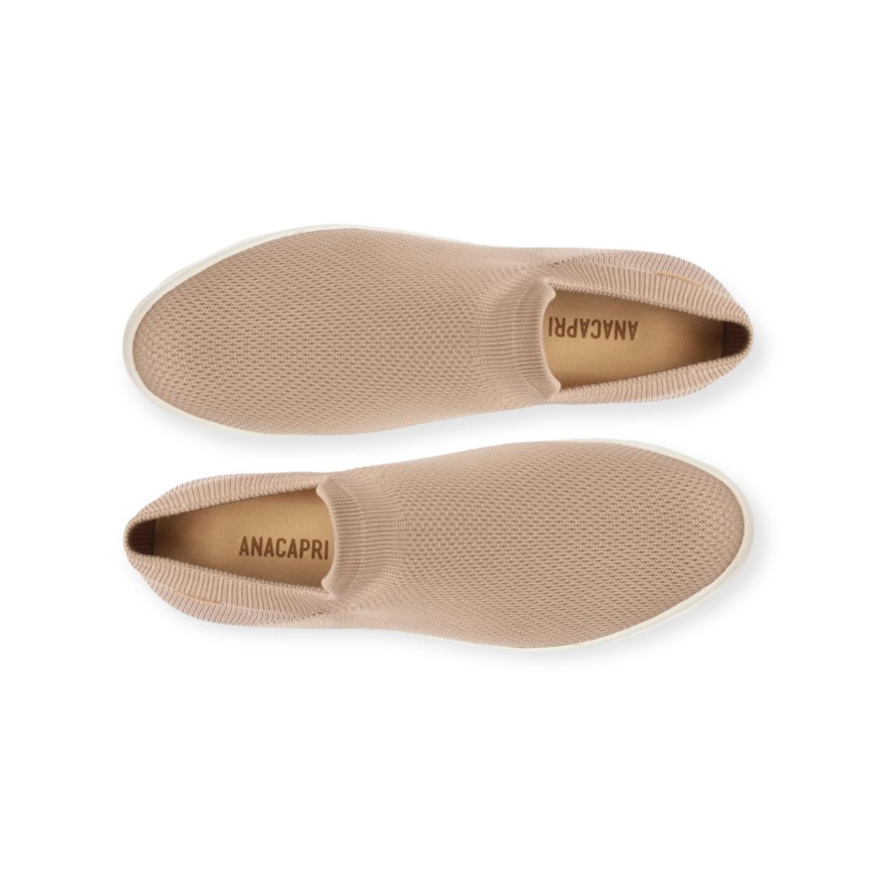 Tênis Feminino Anacapri Slip On Knit Mono Bege Bege 3