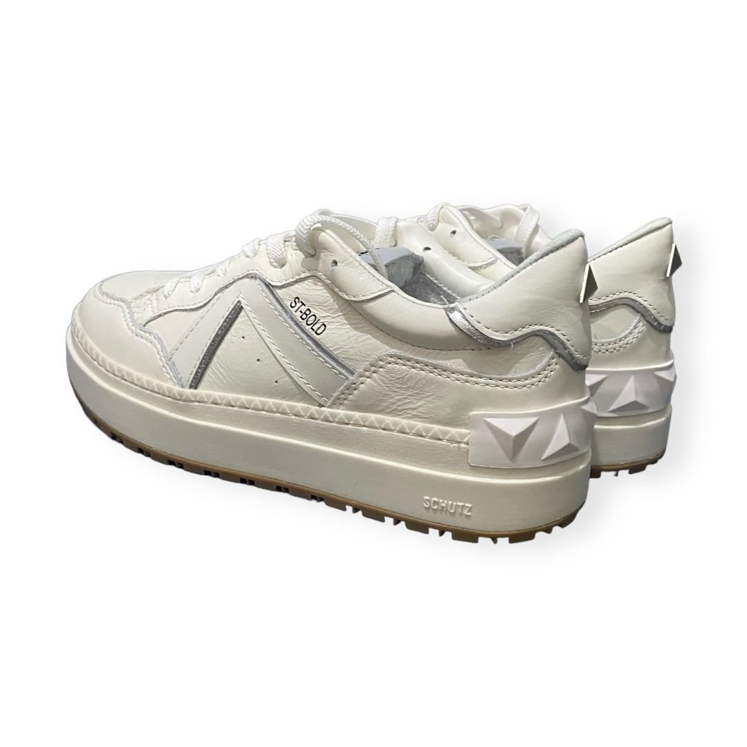 Tenis Feminino Schutz Casual Sneaker Branco Branco 4
