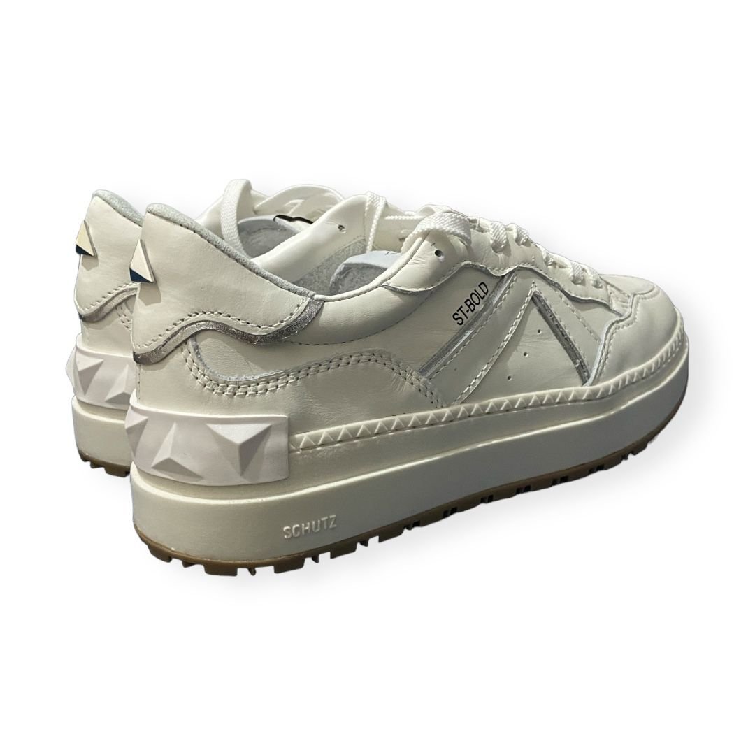 Tenis Feminino Schutz Casual Sneaker Branco Branco 5