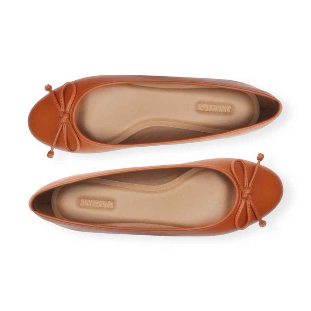 Sapatilha Feminina Anacapri Classic Laço Bico Redondo Marrom Marrom 4