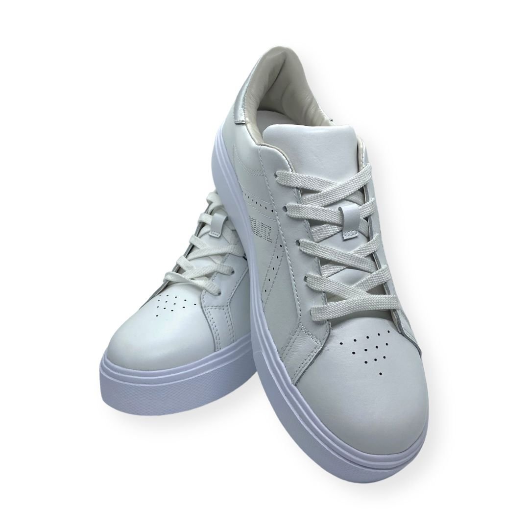 Tenis Feminino Schutz Casual Couro Branco Branco 3