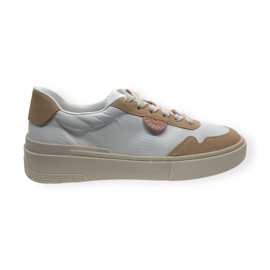 Tenis Feminino Anacapri Casual Atacador Bicolor Branco