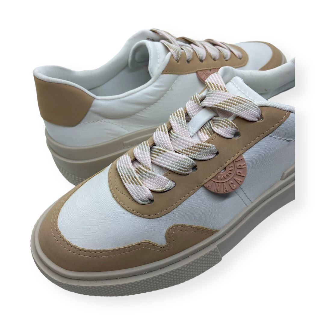 Tenis Feminino Anacapri Casual Atacador Bicolor Branco Branco 3