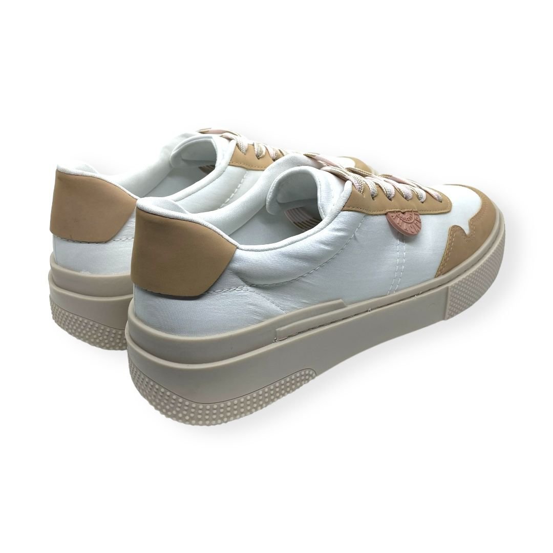 Tenis Feminino Anacapri Casual Atacador Bicolor Branco Branco 5