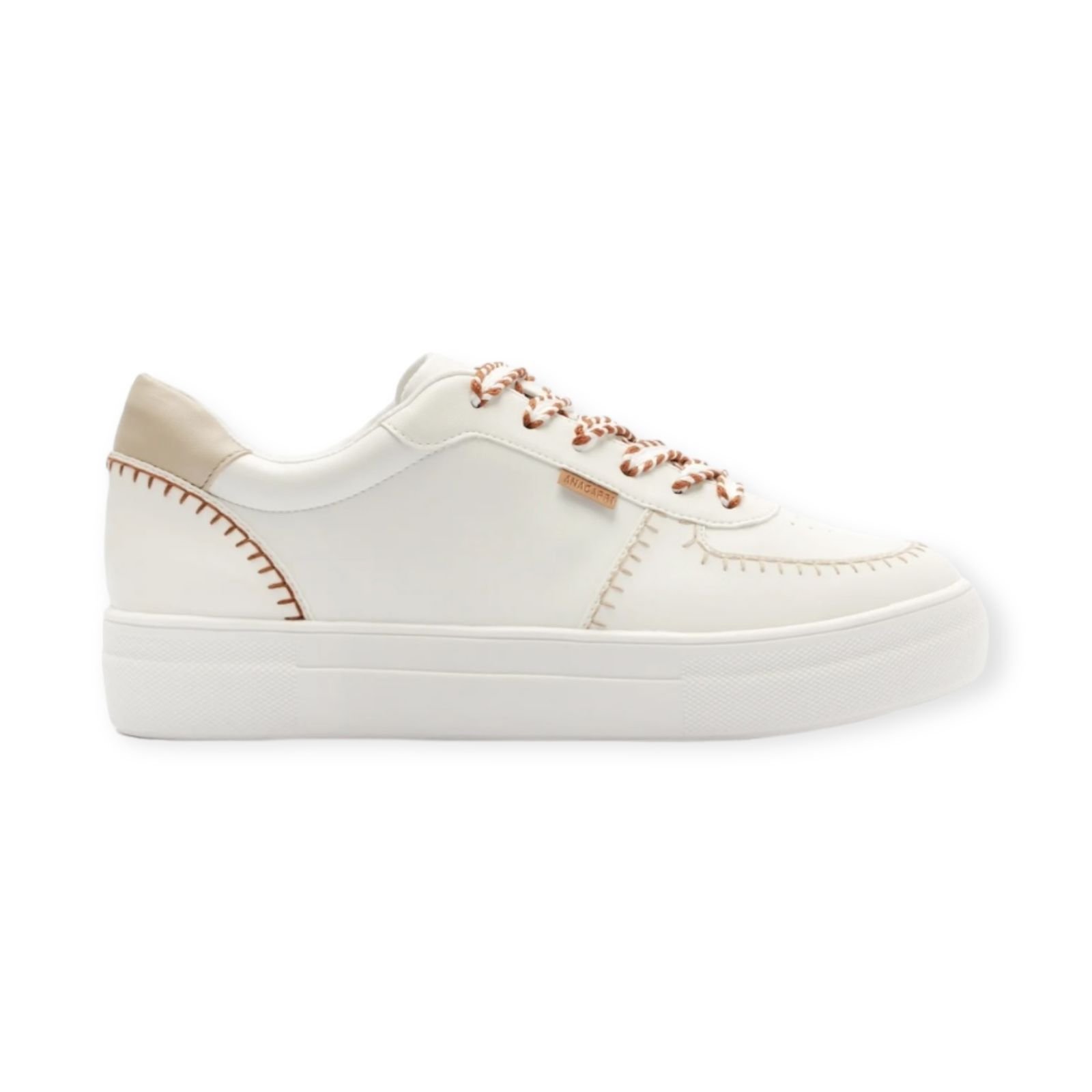 Tenis Feminino Anacapri Casual Pespontos Branco
