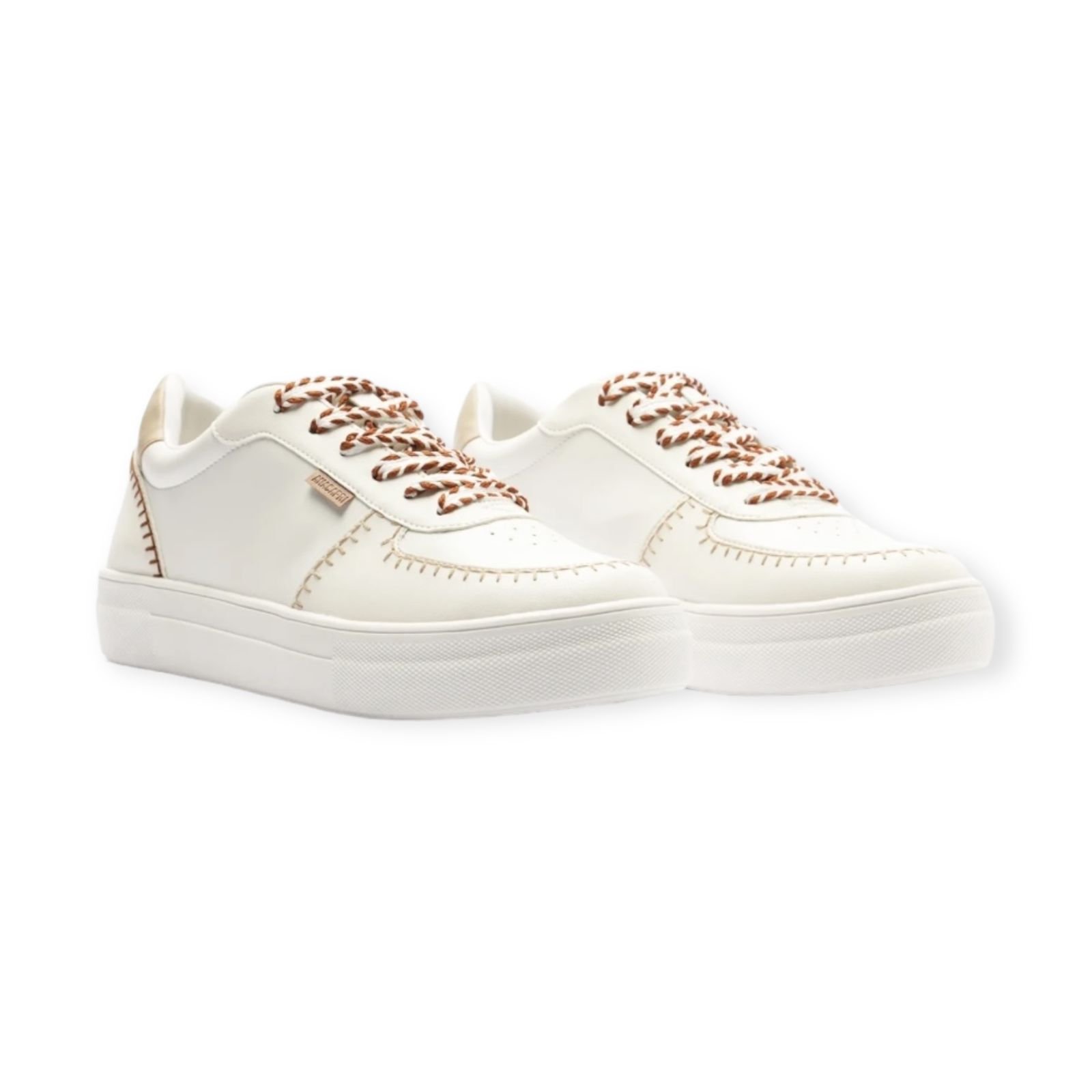 Tenis Feminino Anacapri Casual Pespontos Branco Branco 2