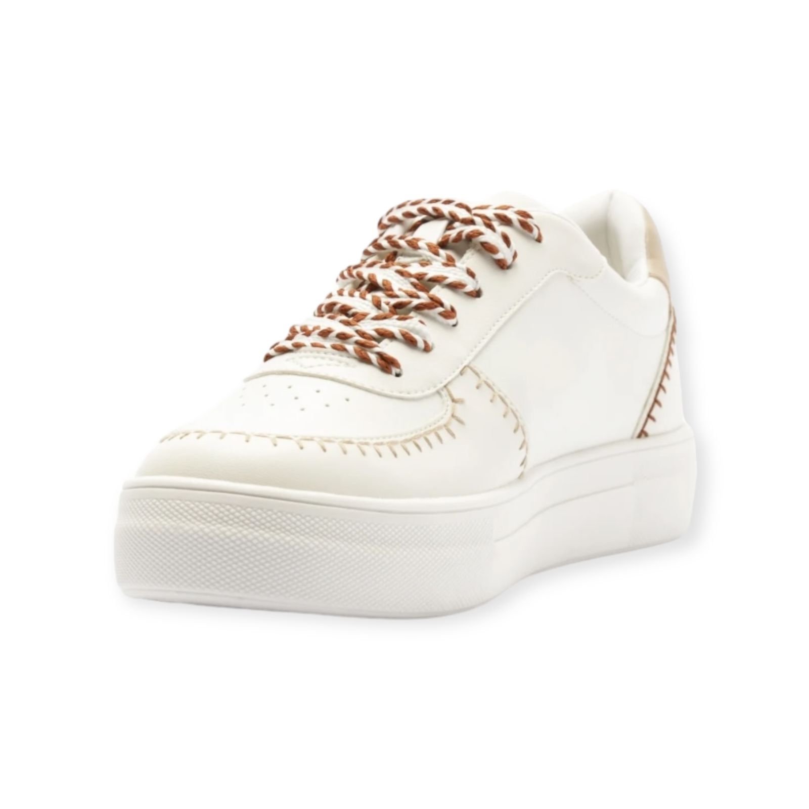 Tenis Feminino Anacapri Casual Pespontos Branco Branco 3