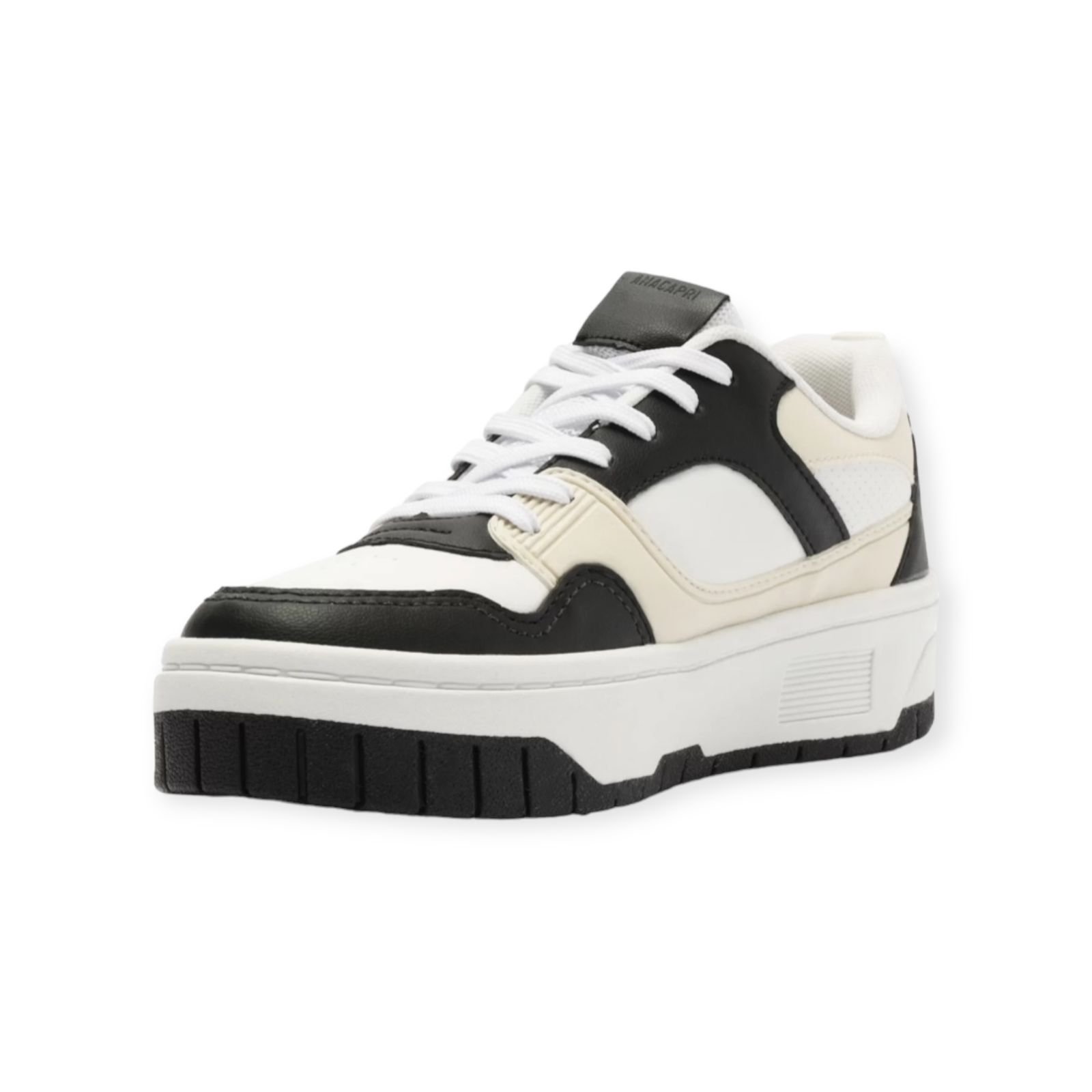 Tenis Feminino Anacapri Emma Multicolor Casual Preto Branco/Preto 4