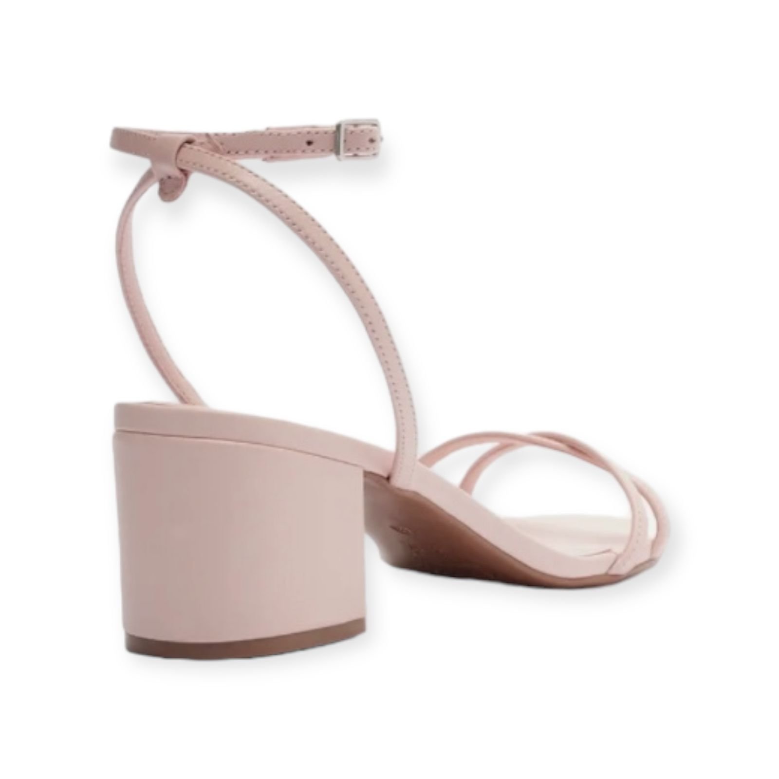 Sandalia Feminina Arezzo Tiras Salto Medio Bloco Rosa Rosa 5