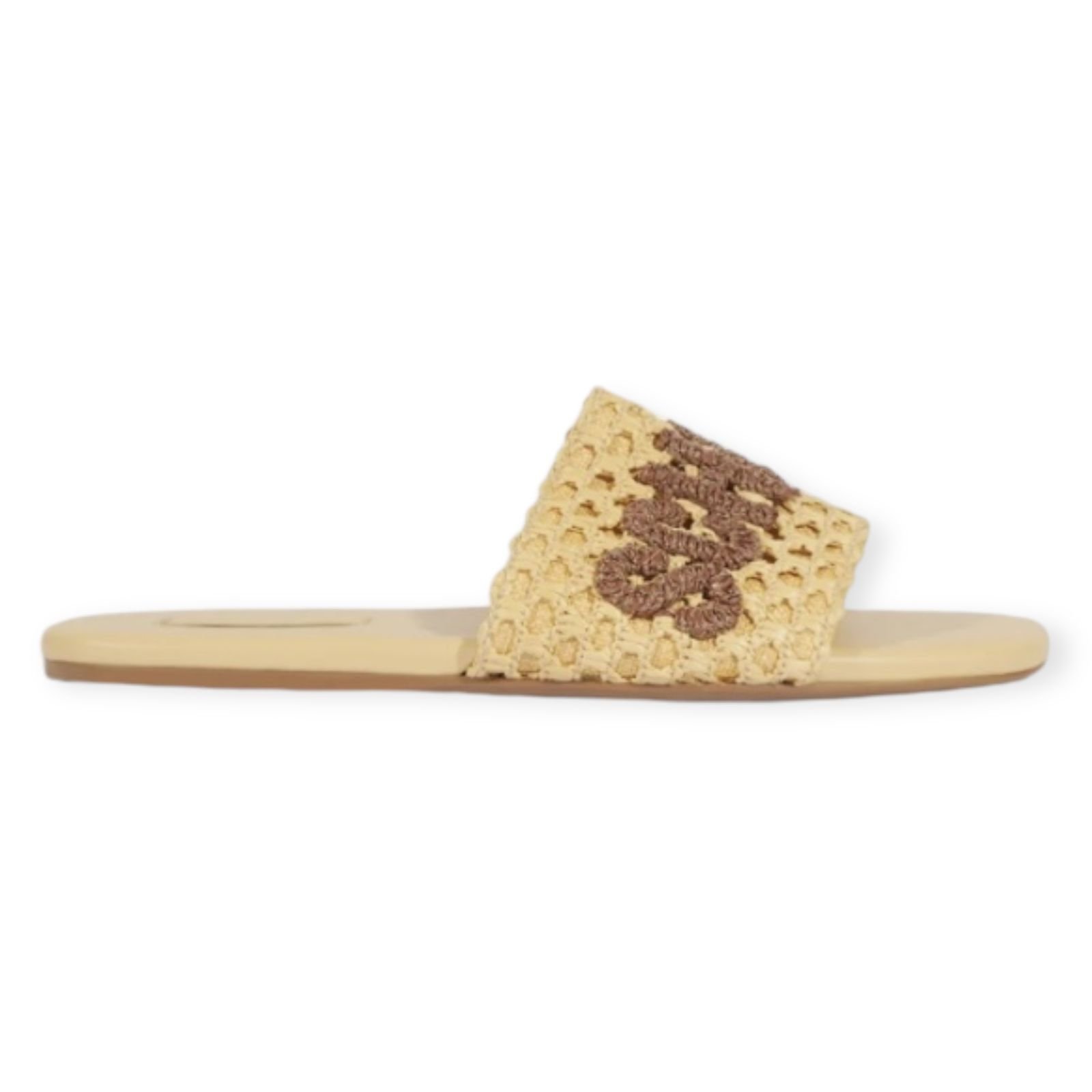 Sandalia Rasteira Schutz Slide Bold Palha Bege
