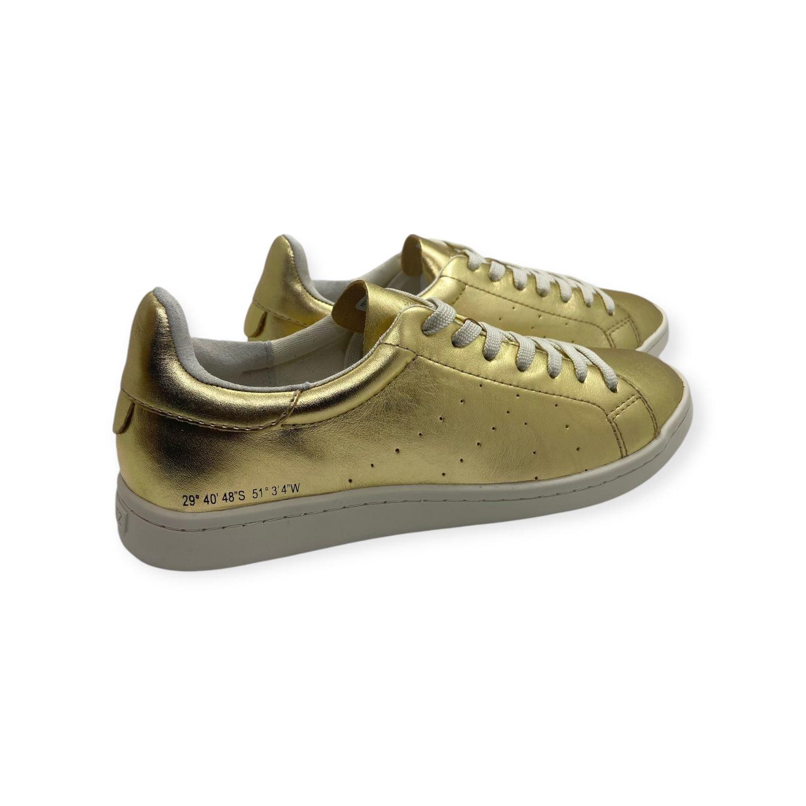 Tenis Feminino Schutz Couro Casual Geográfico Dourado Dourado 4