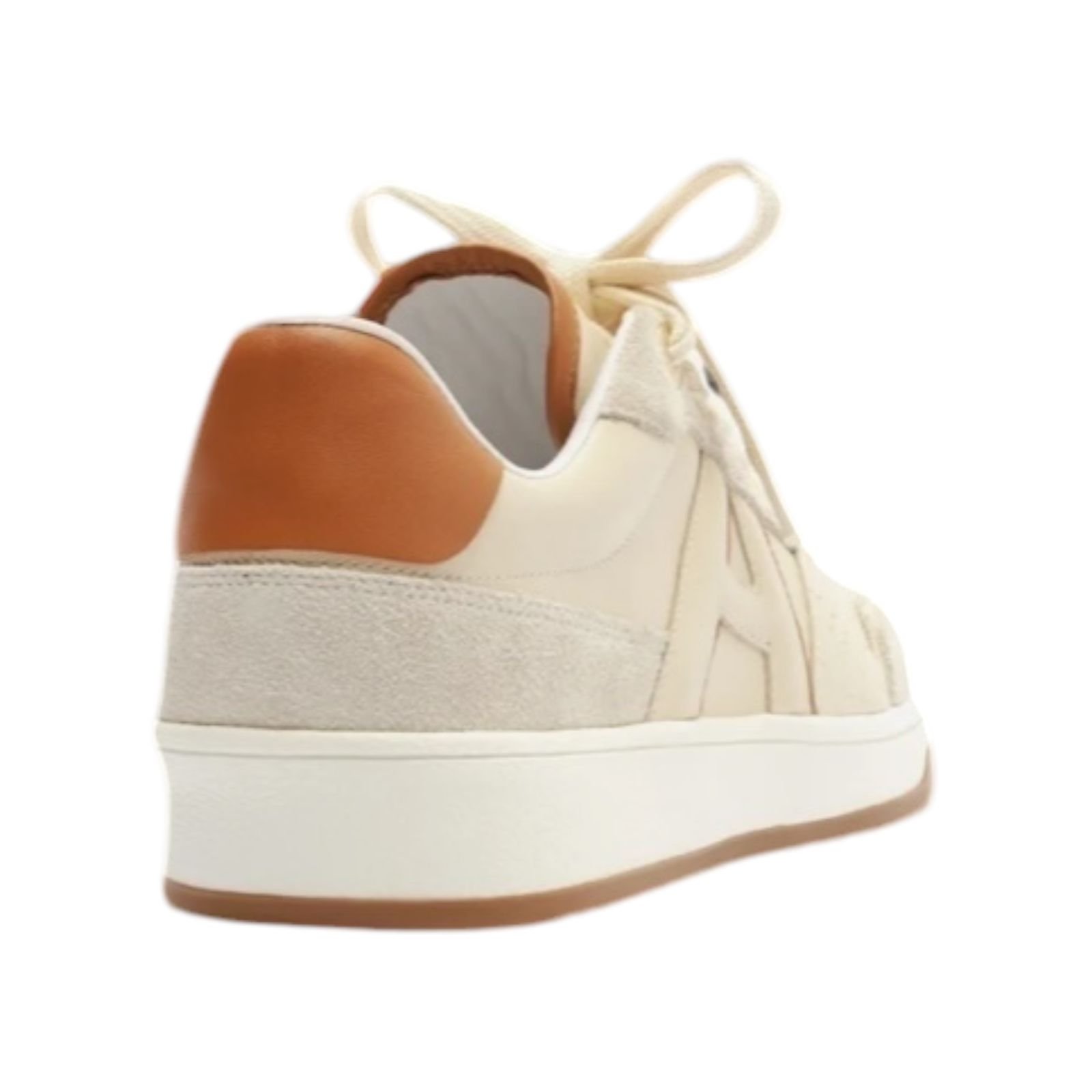 Tenis Feminino Arezzo Couro Casual Escamas Logo Bege Bege 5