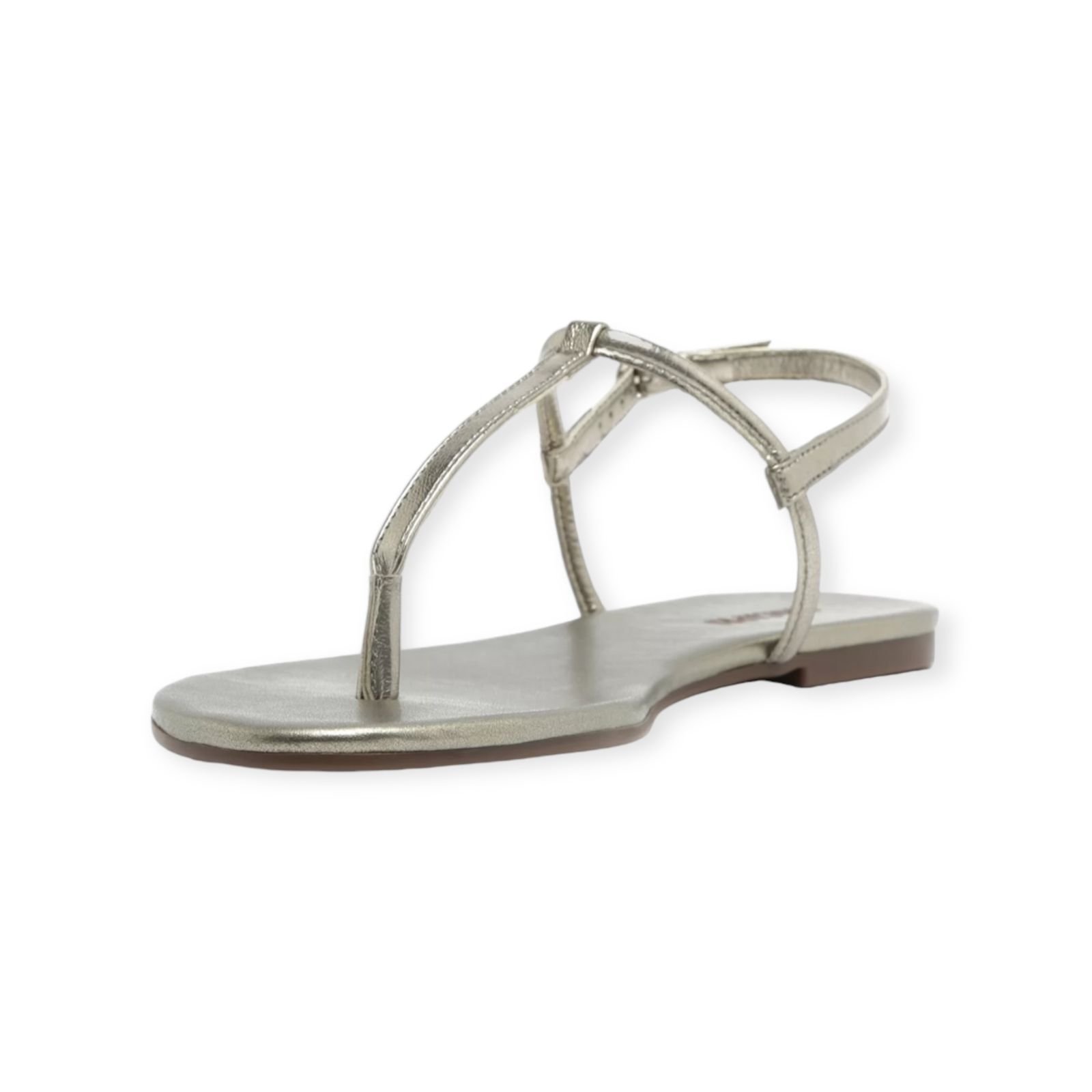 Sandalia Rasteira Feminina Anacapri Tiras Slim Prata Velha Prata 4