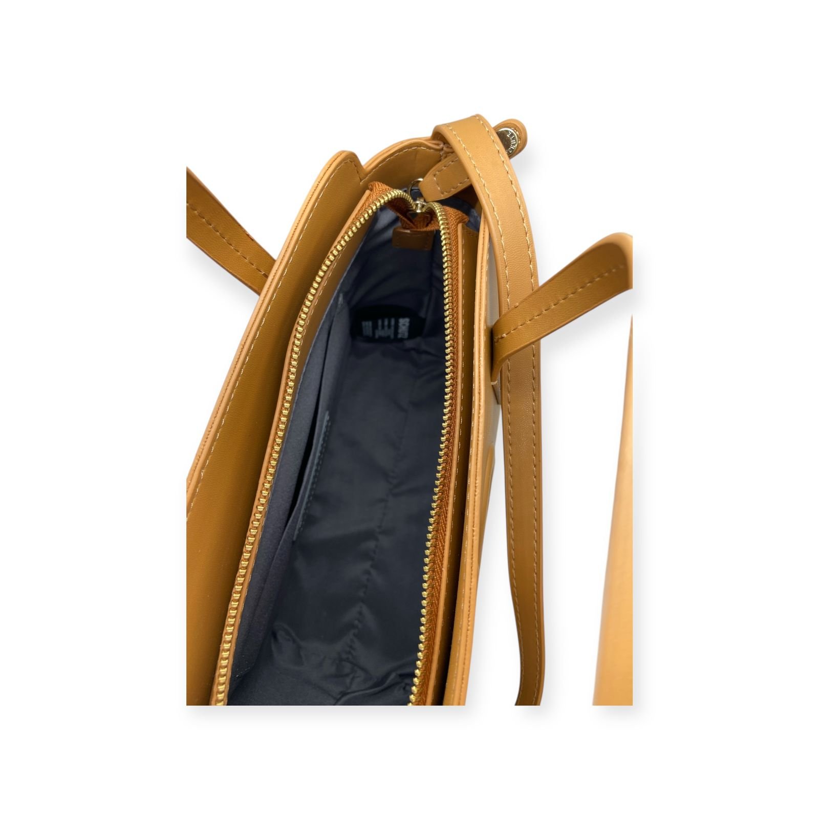 Bolsa Feminina Schutz Tote Tassy Alça Dupla Media Caramelo Caramelo 4
