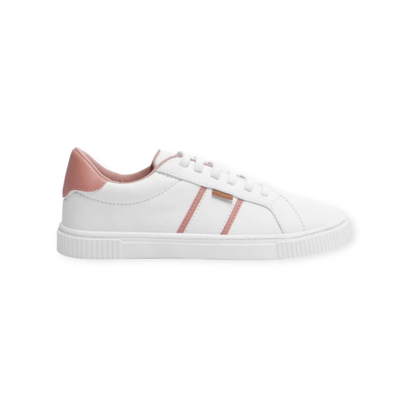 Tenis Feminino Anacapri Casual Cadarço Elastico Branco Branco 1