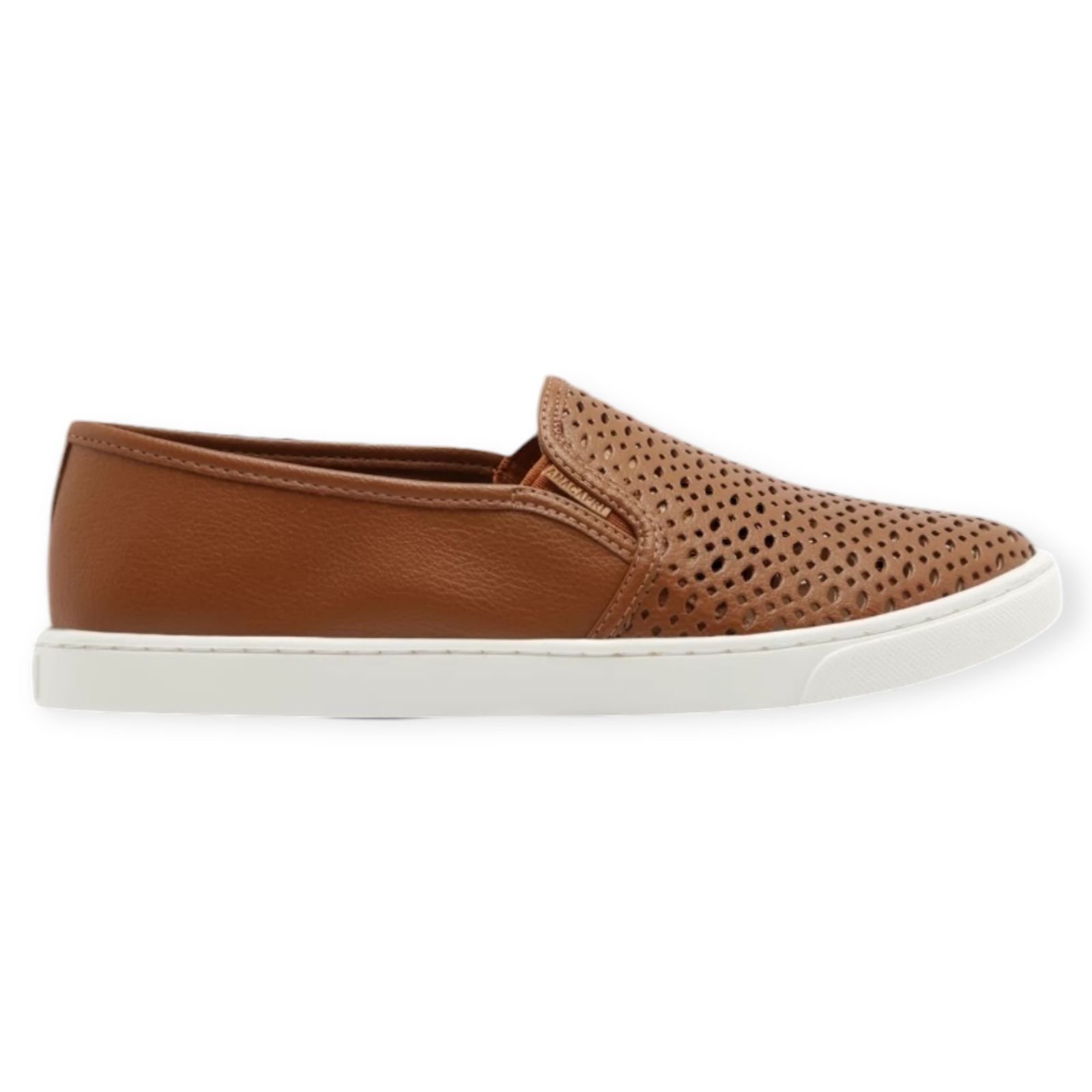 Tenis Feminino Anacapri Slip On Recorte Gaspea Marrom