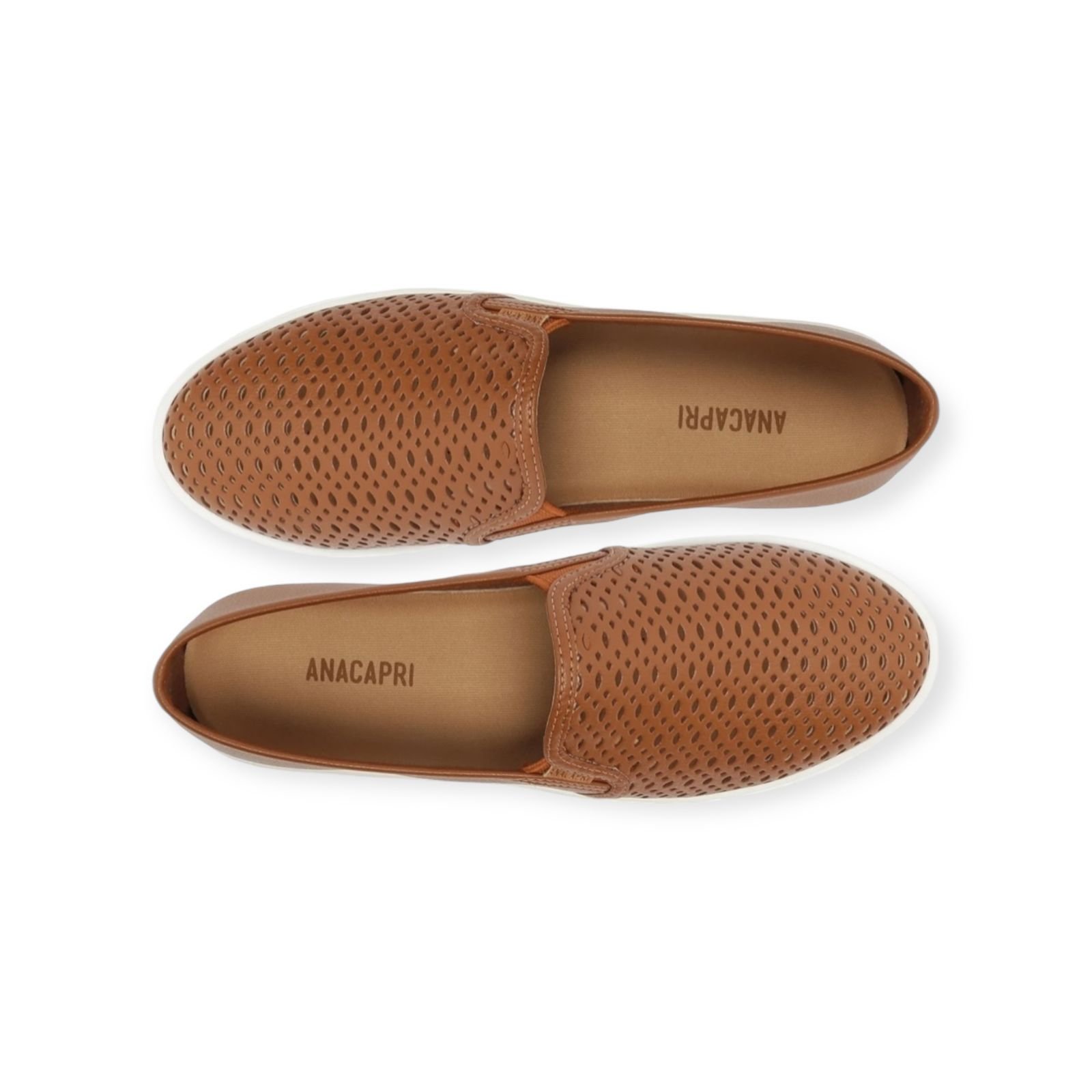 Tenis Feminino Anacapri Slip On Recorte Gaspea Marrom Marrom 5