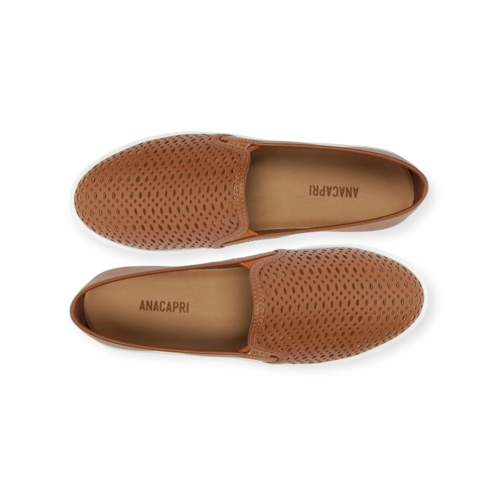 Tenis Feminino Anacapri Slip On Recorte Gaspea Marrom Marrom 5