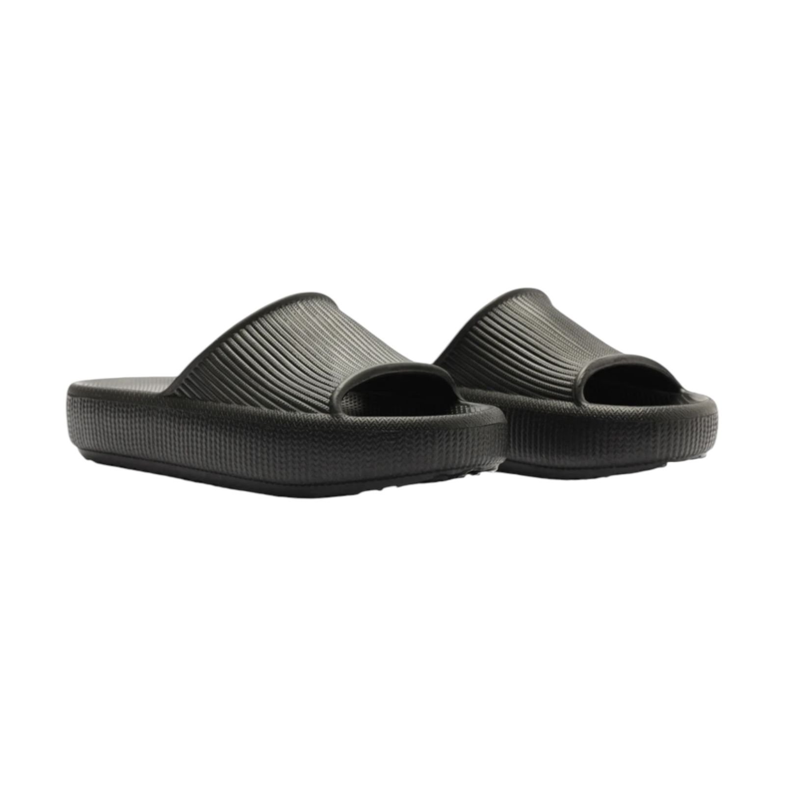 Chinelo Feminino Anacapri Eva Slide Nuvem Texturizado Preto Preto 2