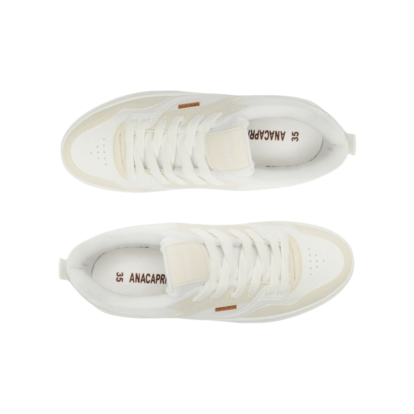 Tenis Feminino Anacapri Emma Multicolor Casual Branco Branco 6