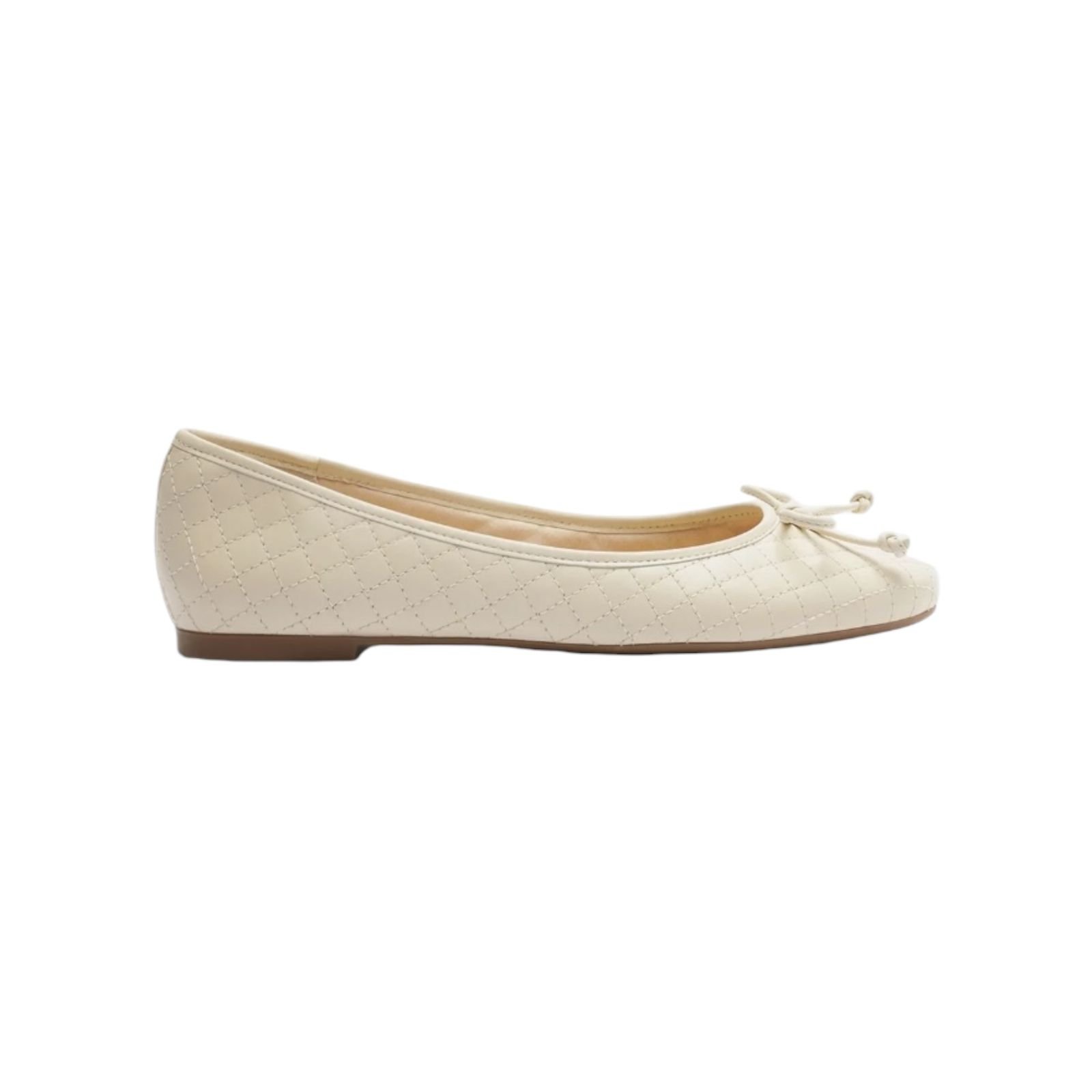 Sapatilha Feminina Arezzo Metalasse Bico Redondo Branco