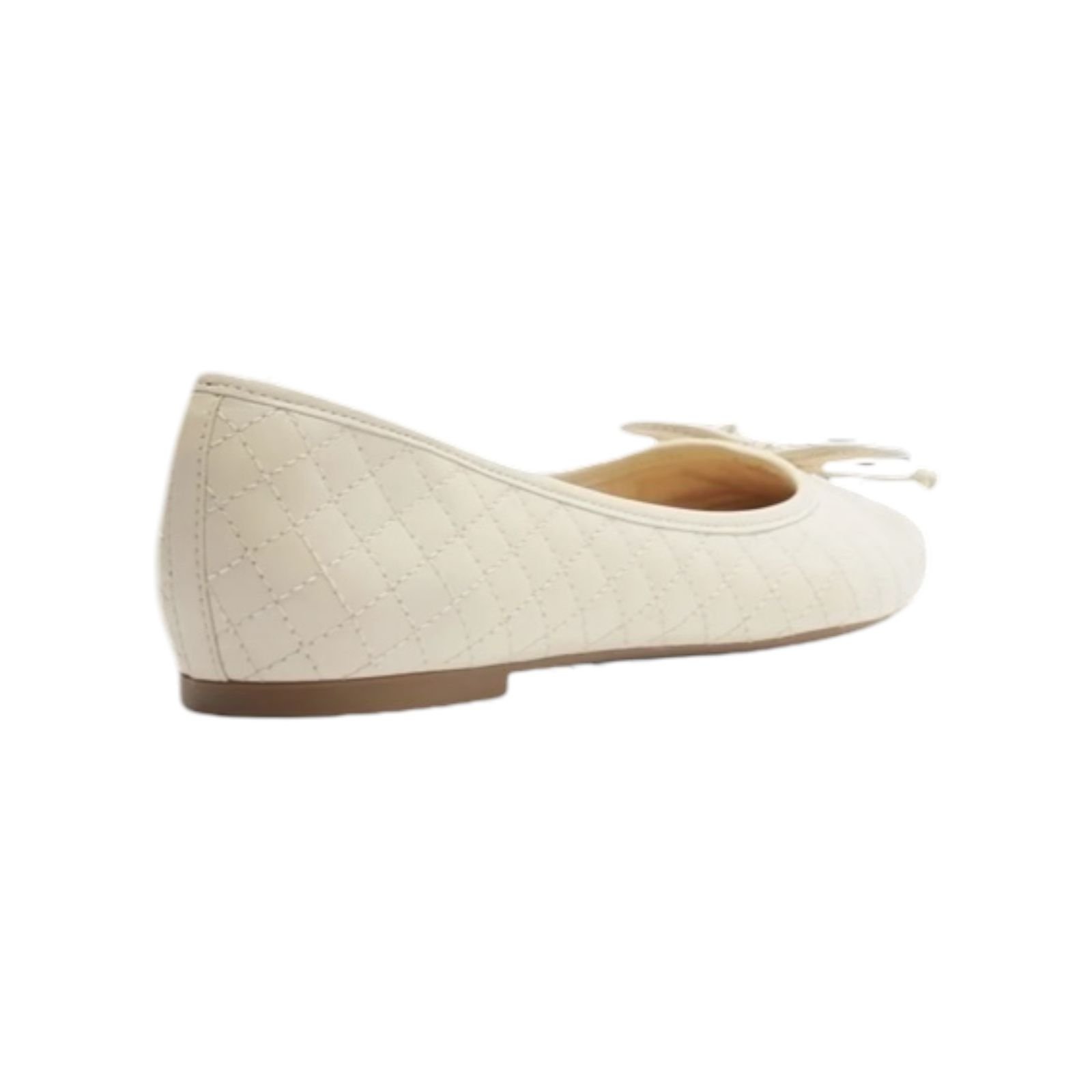 Sapatilha Feminina Arezzo Metalasse Bico Redondo Branco Branco 5