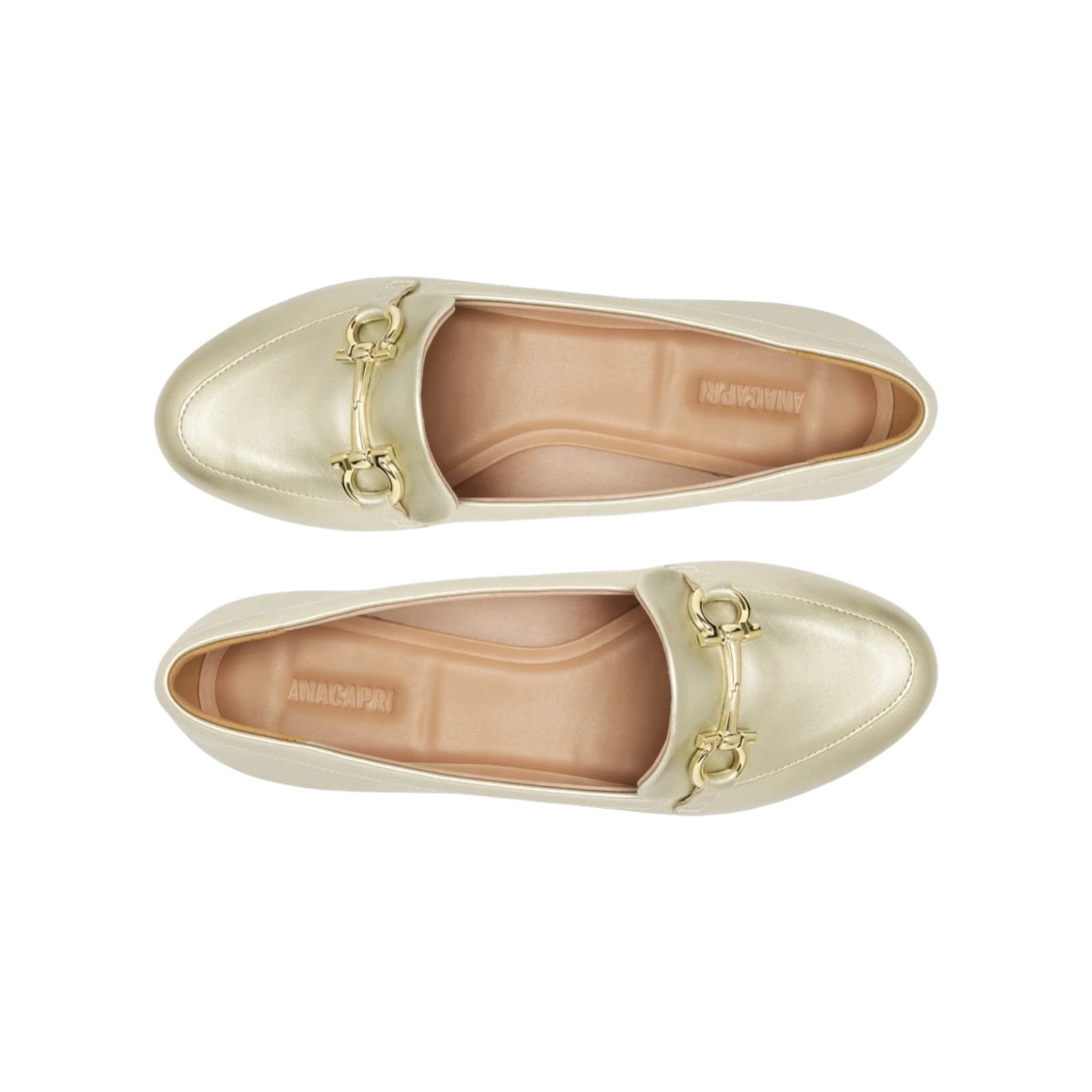 Mocassim Feminino Anacapri Bridão Classy Dourado Dourado 5