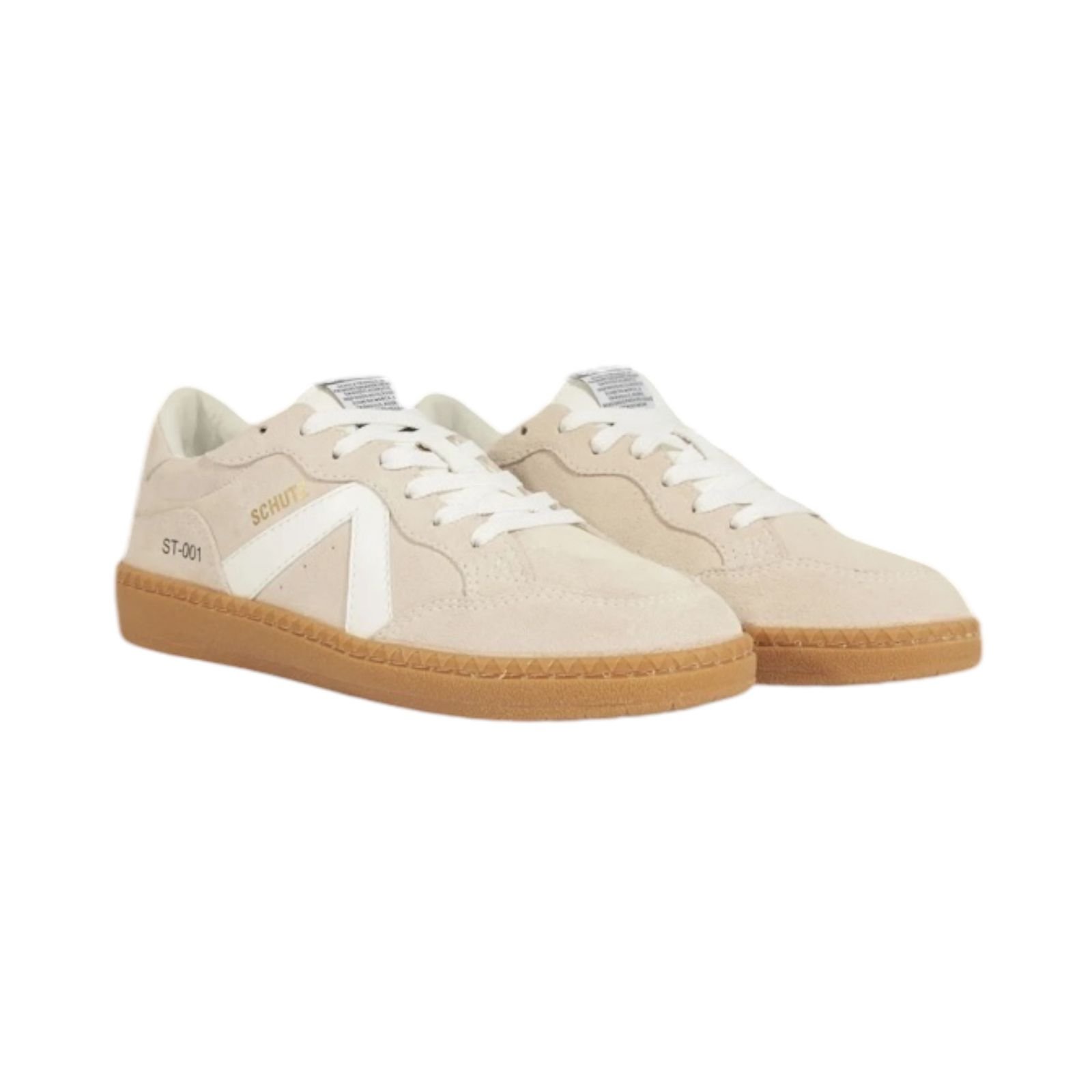 Tenis Feminino Schutz ST 001 Casual Camurça Bege Bege 2