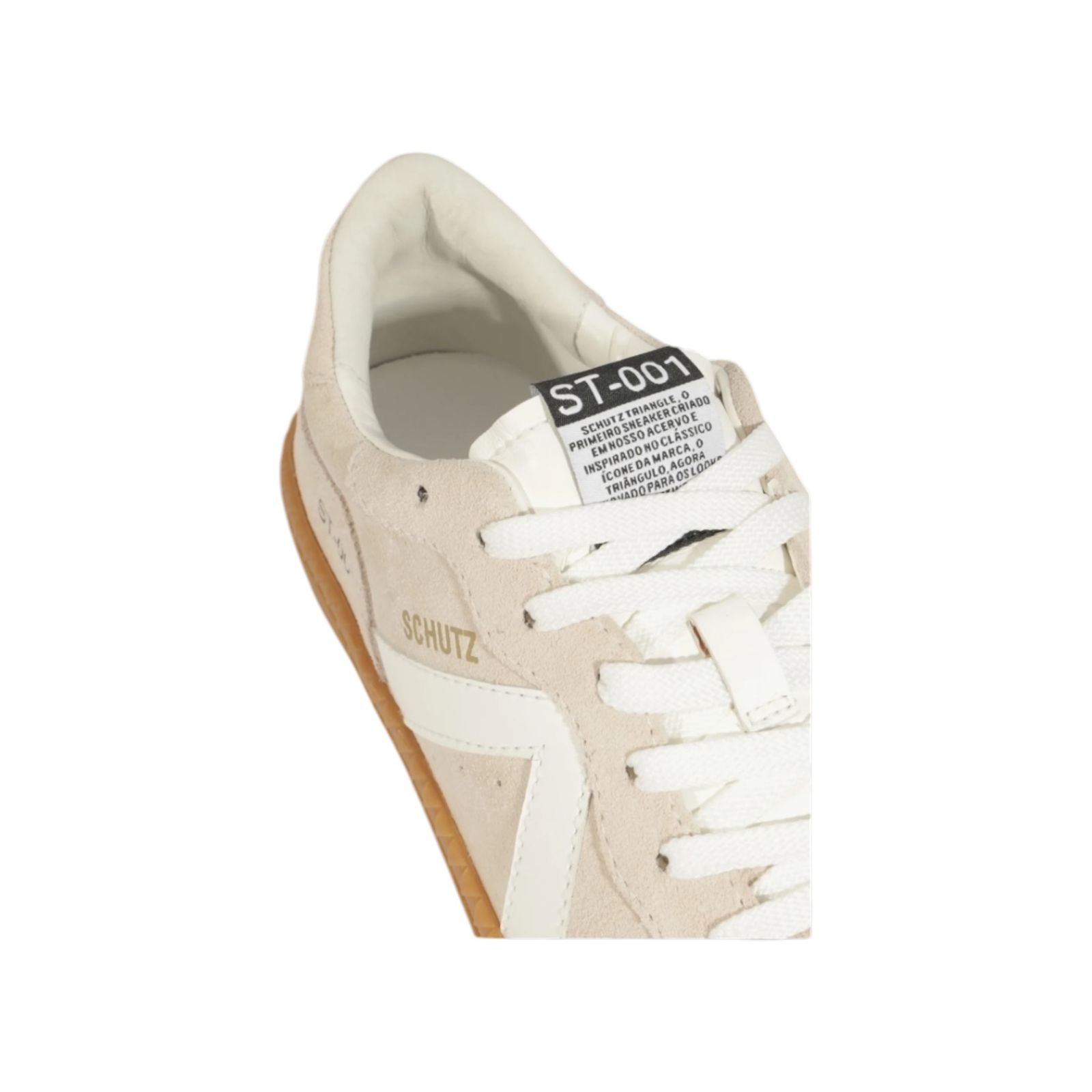 Tenis Feminino Schutz ST 001 Casual Camurça Bege Bege 4