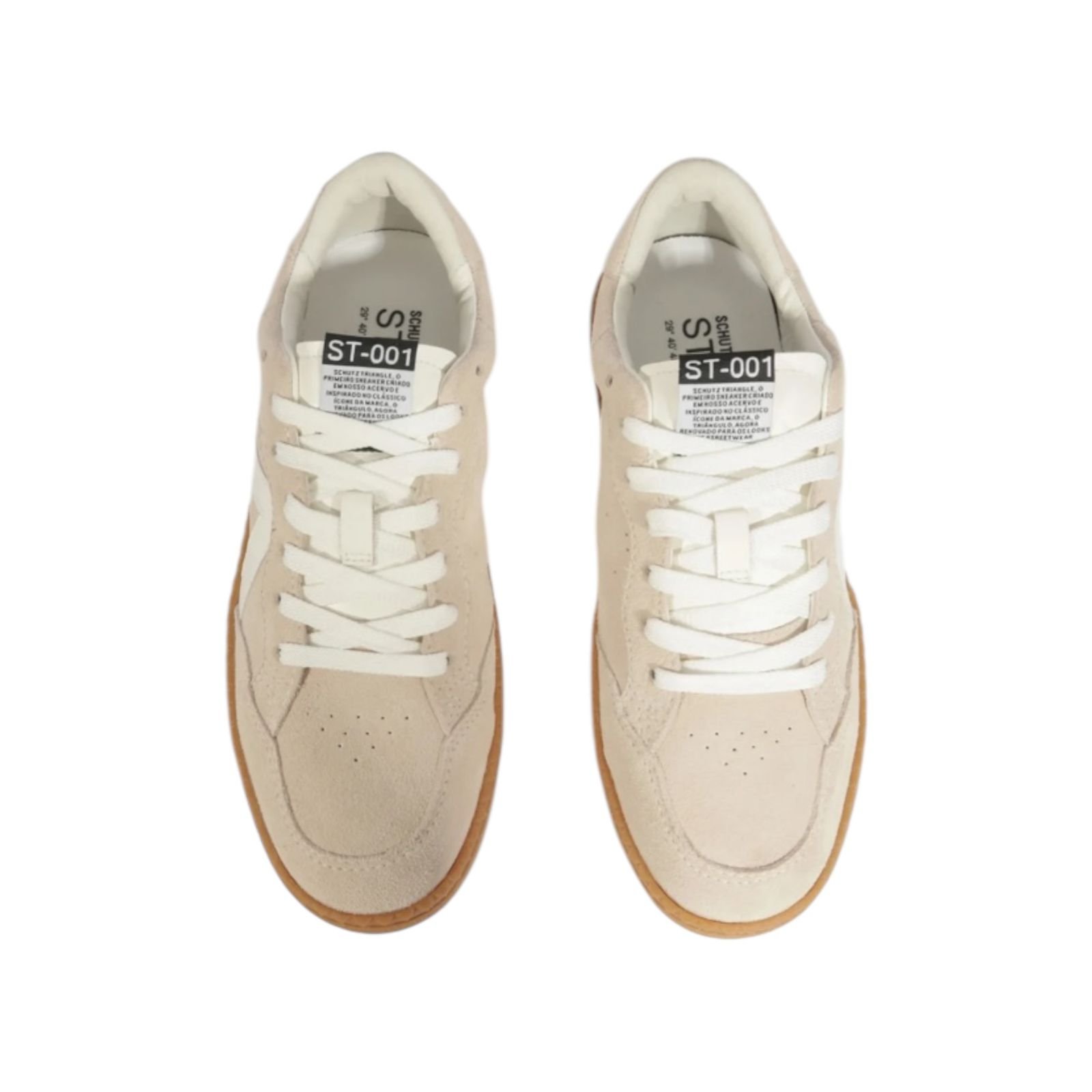 Tenis Feminino Schutz ST 001 Casual Camurça Bege Bege 5