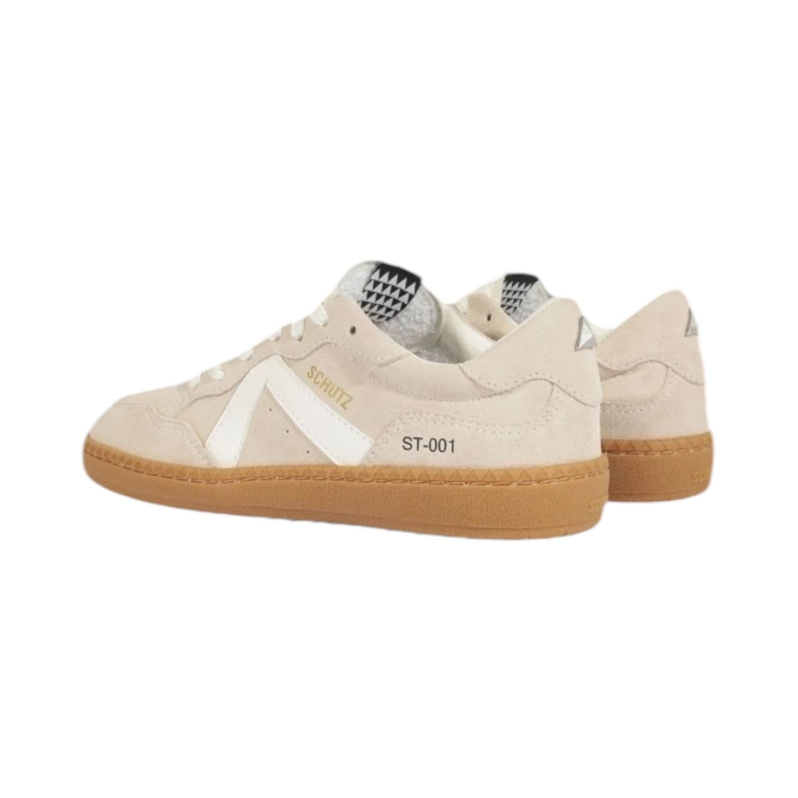 Tenis Feminino Schutz ST 001 Casual Camurça Bege Bege 6