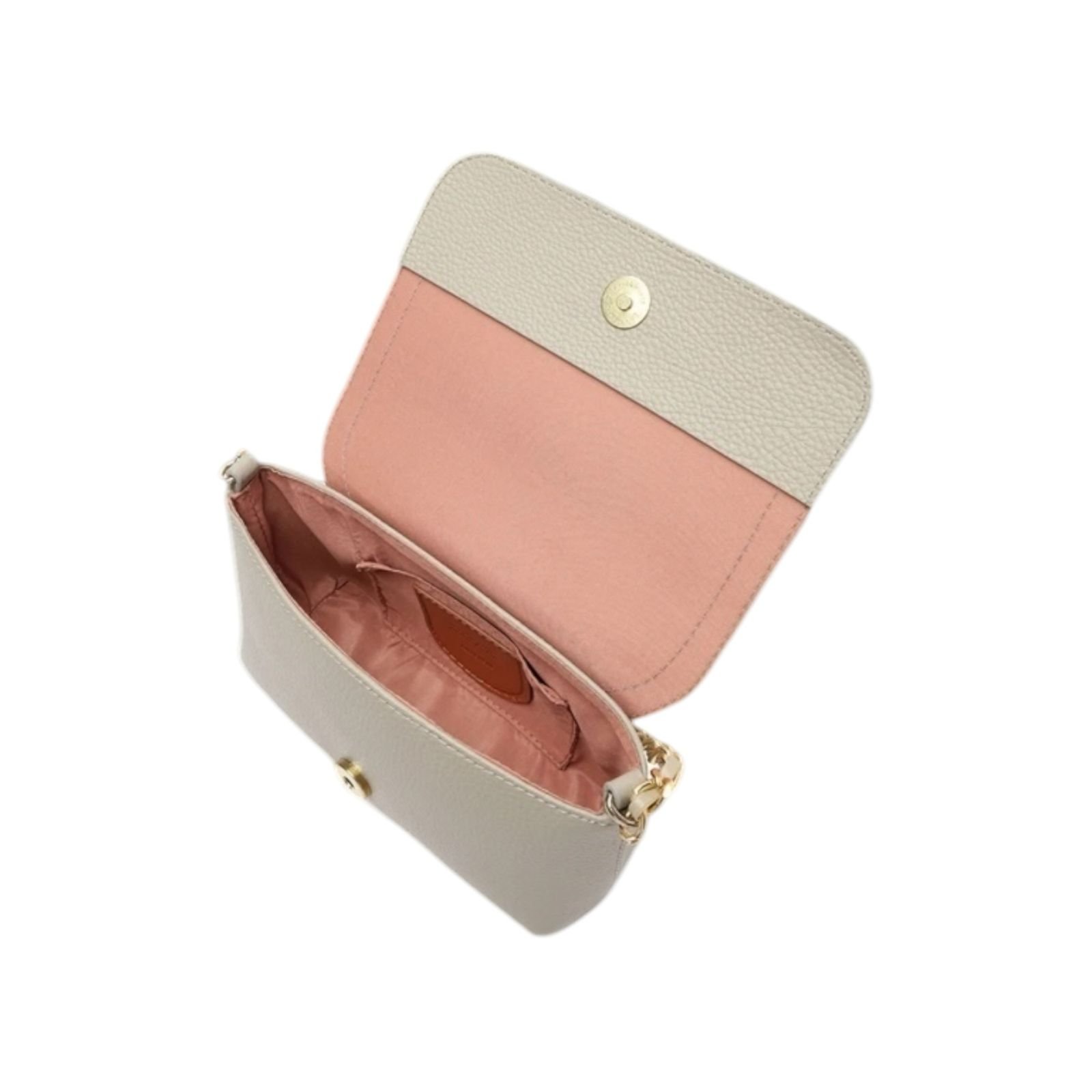 Bolsa Feminina Anacapri Tiracolo Casual Alça Corrrente Pequena Cinza Cinza 3