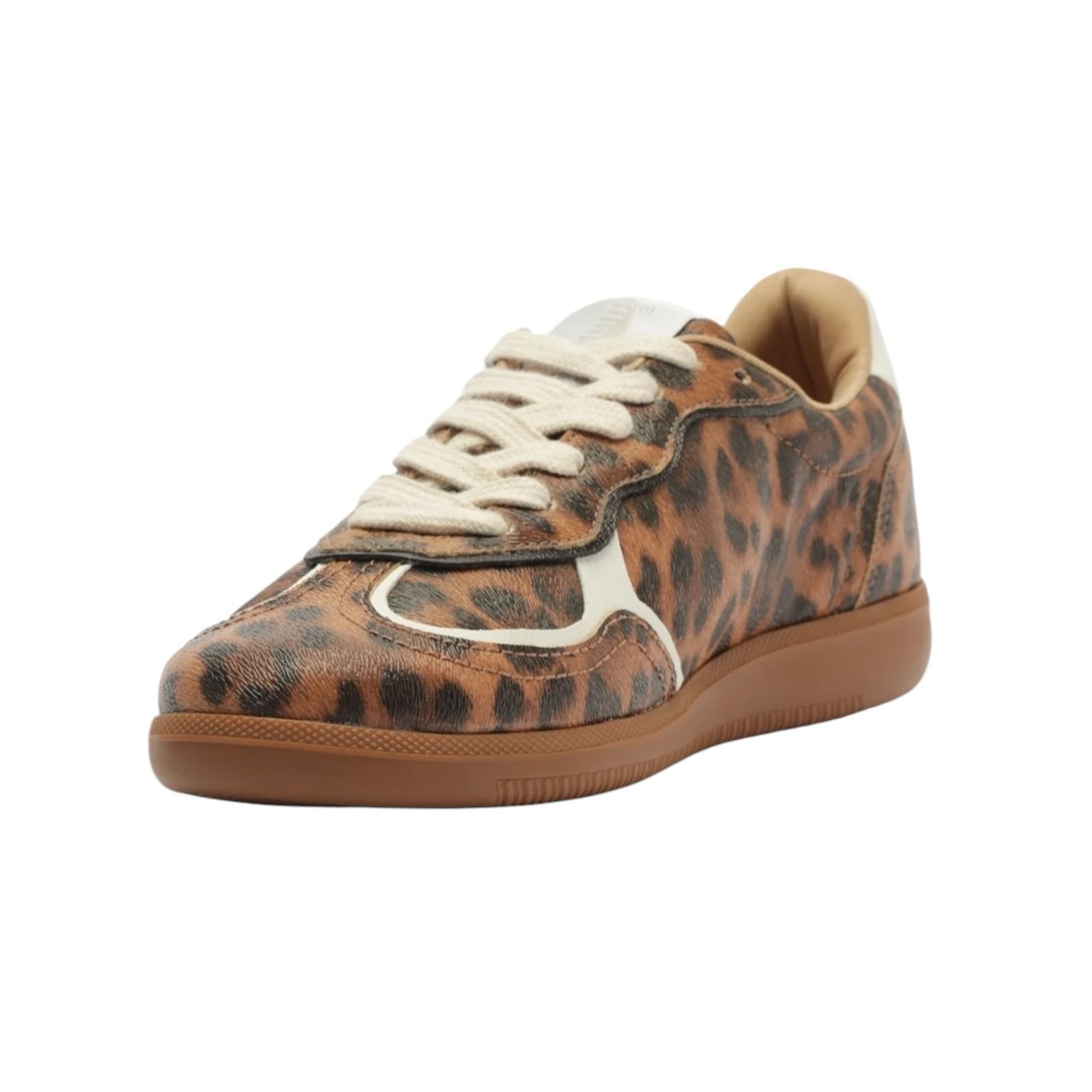 Tenis Feminino Anacapri Casual A'25 Animal Print Recortes Marrom Animal Print 3