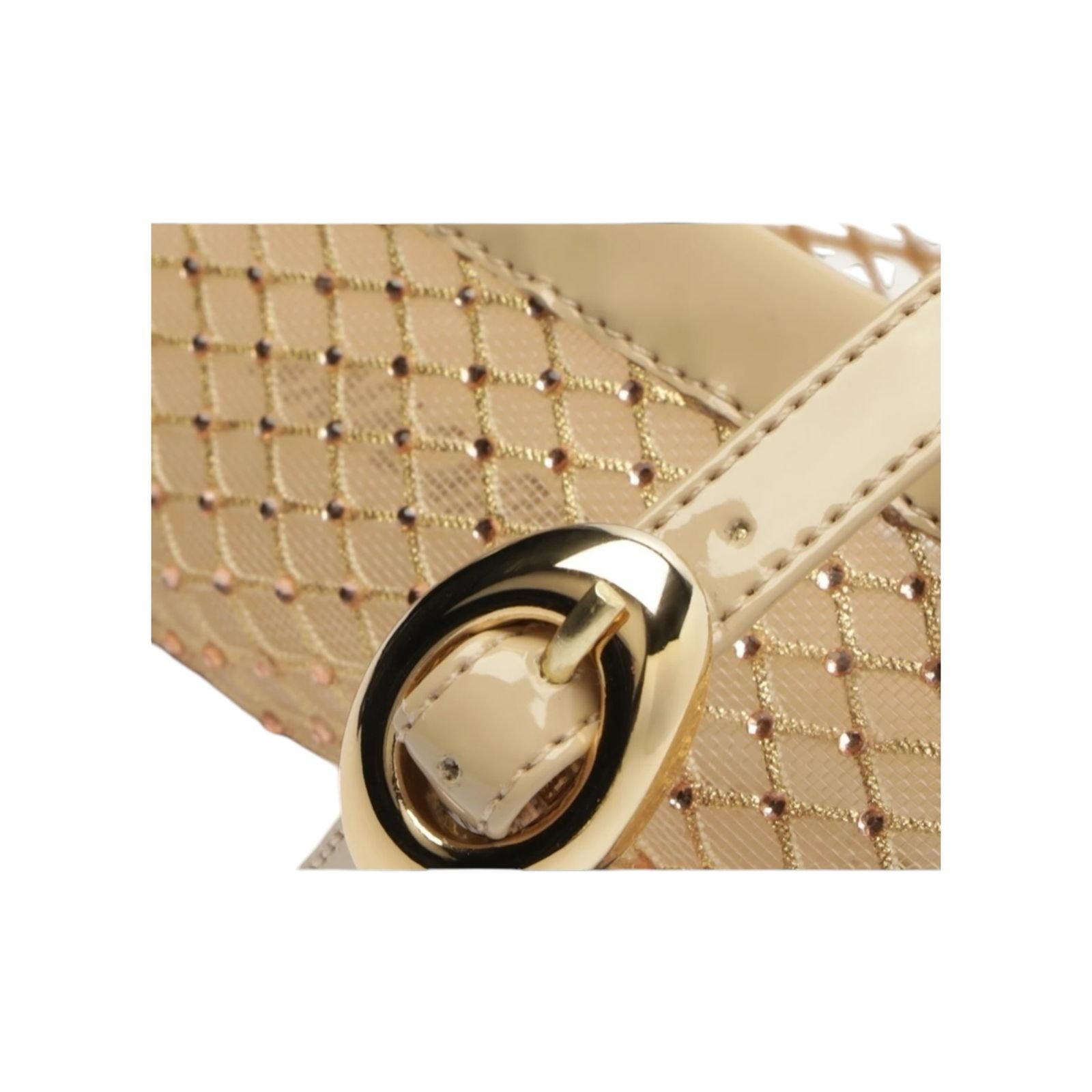 Sapatilha Feminina Anacapri Tela Glam Strass Brigitte Bege Bege 4