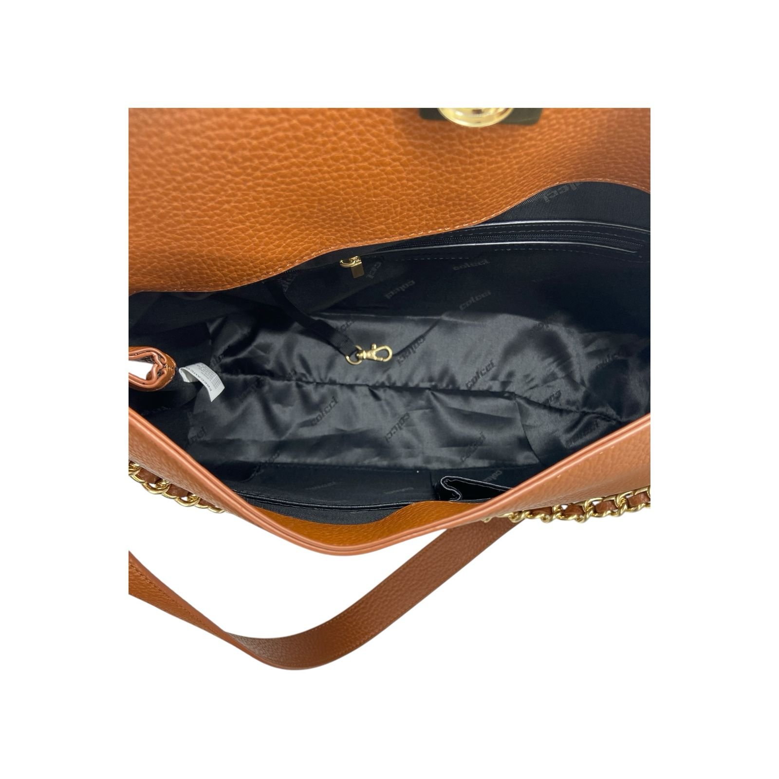Bolsa Feminina Colcci Iconic Long Alça Dupla Media Marrom Marrom 5