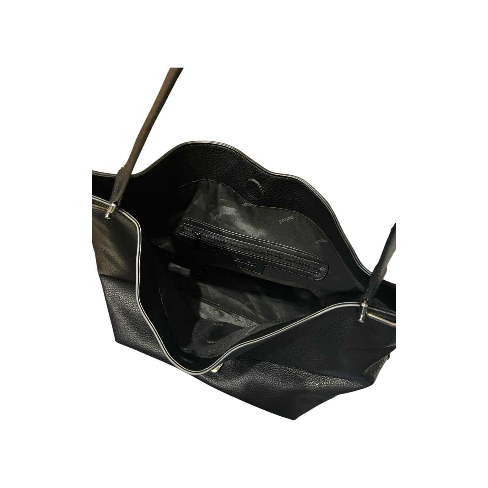 Bolsa Feminina Colcci Iconic Hobo Alça De Ombro Grande Preto Preto 4