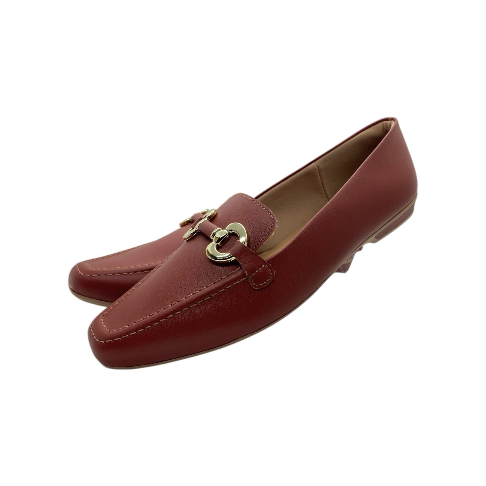 Mocassim Feminino Usaflex Loafer Couro Flatform Marrom Marrom 4