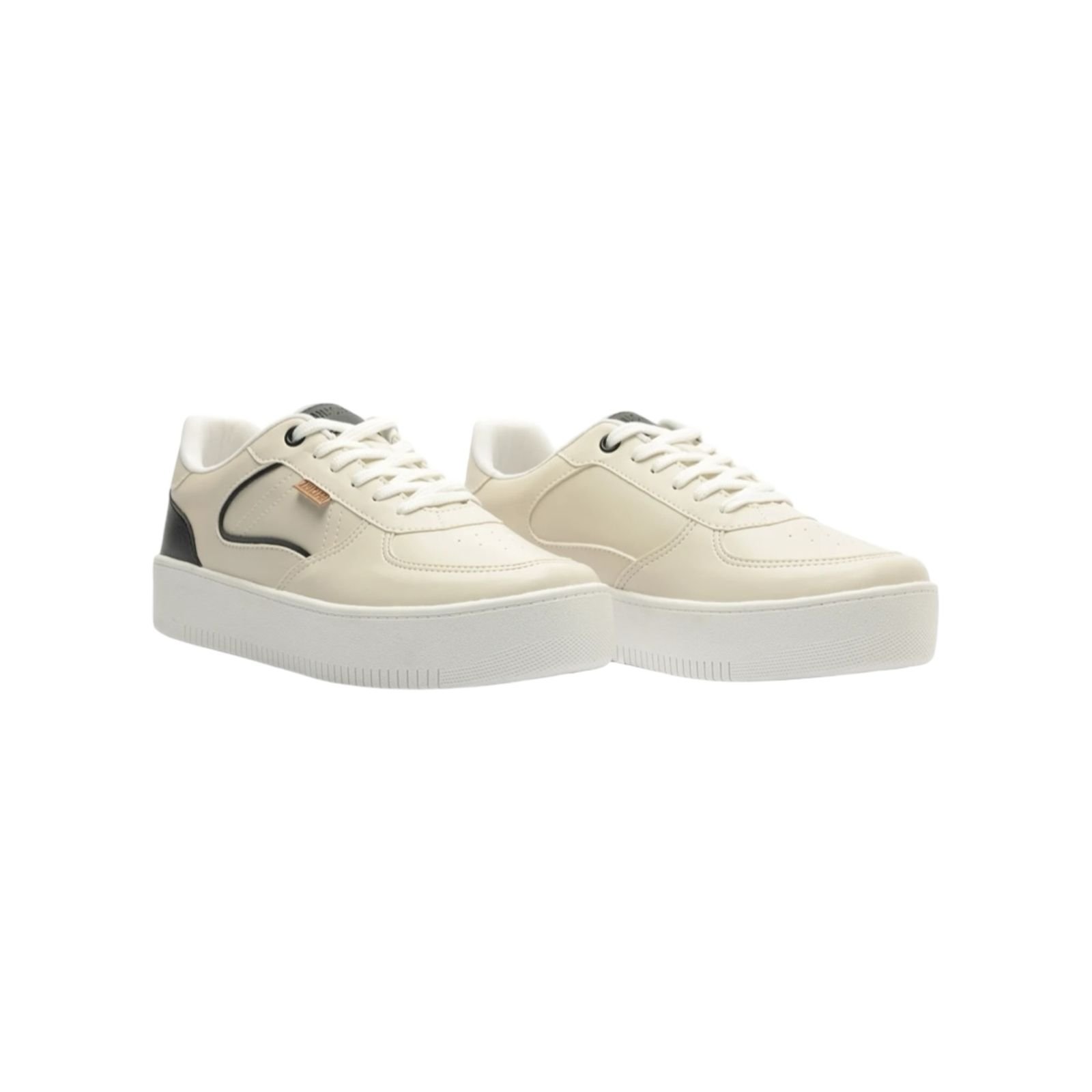 Tenis Feminino Anacapri Casual Mis Spo Sola Alta Creme Creme 2