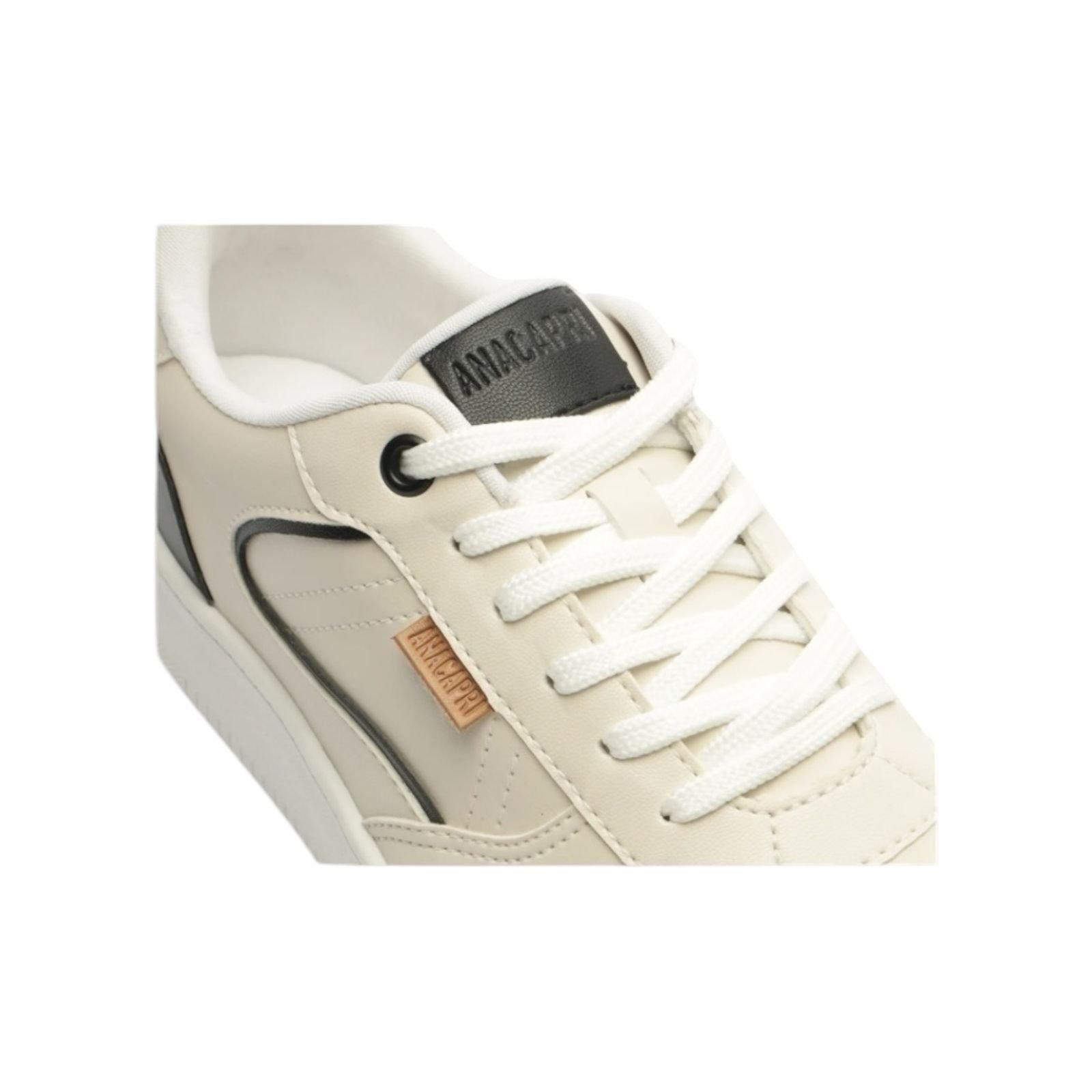 Tenis Feminino Anacapri Casual Mis Spo Sola Alta Creme Creme 4